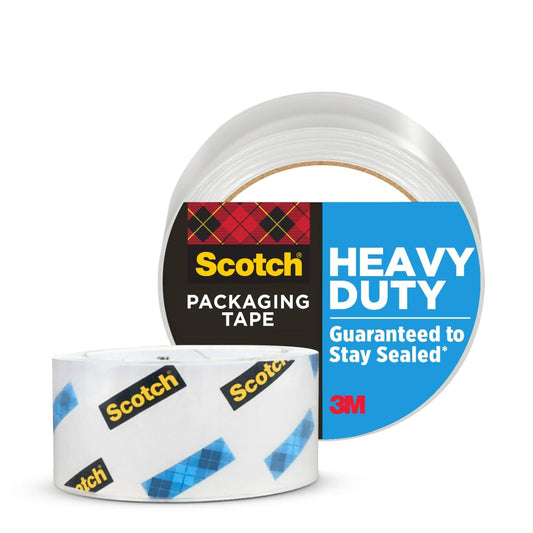 Scotch Heavy Duty Packing Tape, 4 Tape Rolls