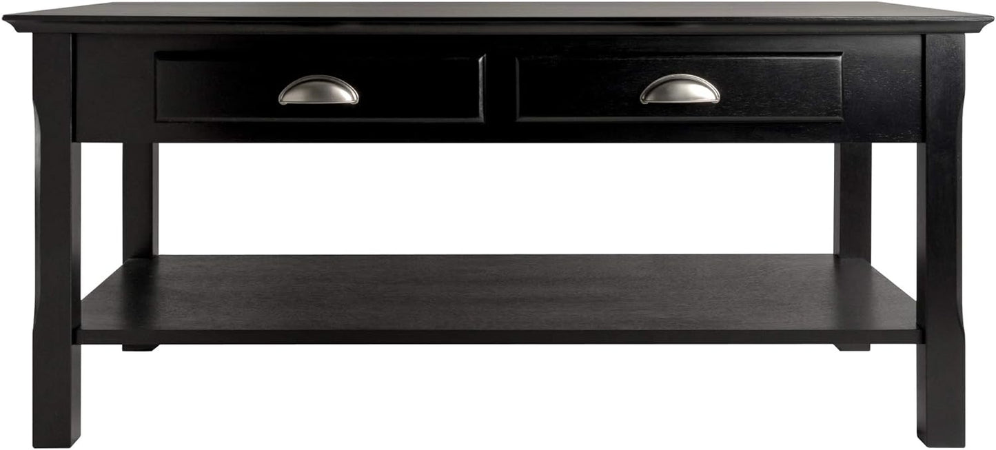 NEW - Winsome Timber Occasional Table, Black, 38 inches - Retail $100