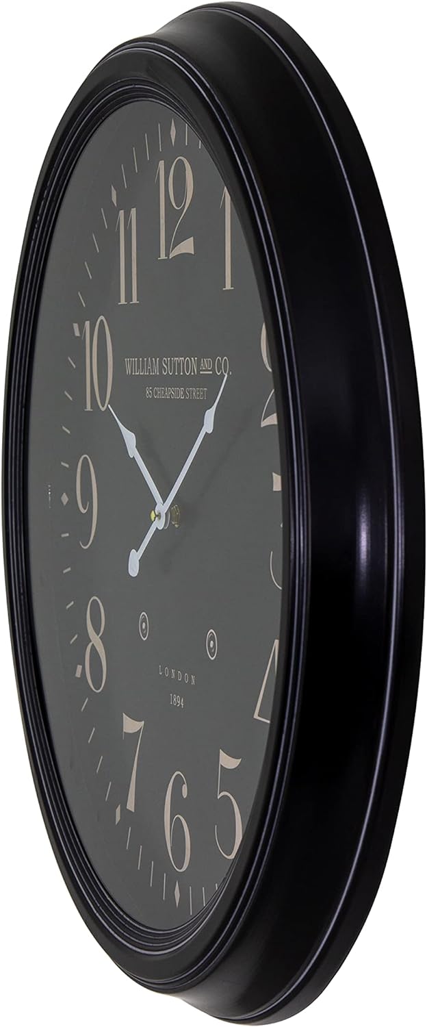 NEW - Yosemite Home Decor 24.5" Circular Iron Wall Clock, Multicolor - Retail $62