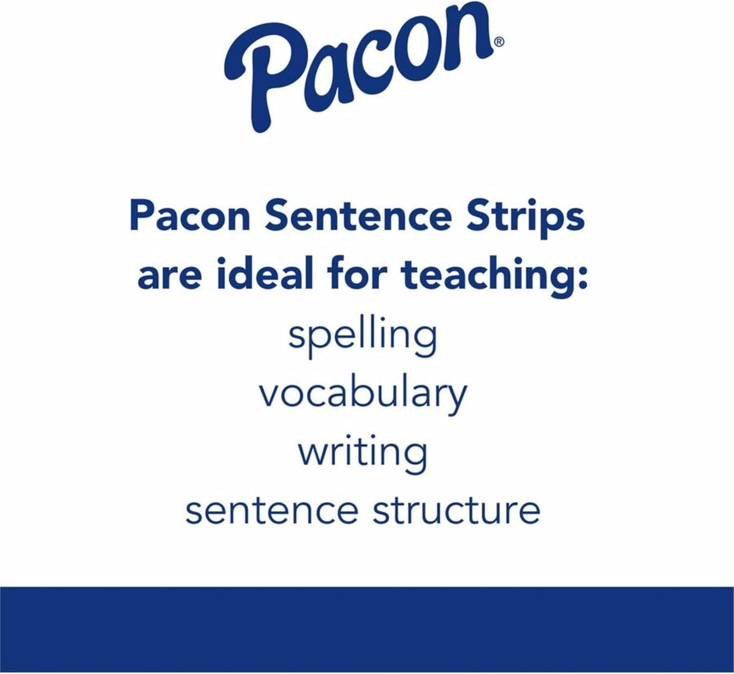 Pacon® Peacock® Super-Bright Sentence Strips, Assorted Colors, Pack Of 100