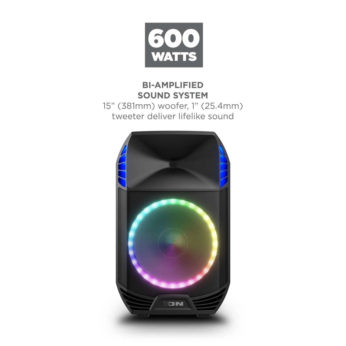 ION Audio Total PA Extreme High-Power Bluetooth Speaker System with Sonic Wide Premium Audio and Acoustic Optimization