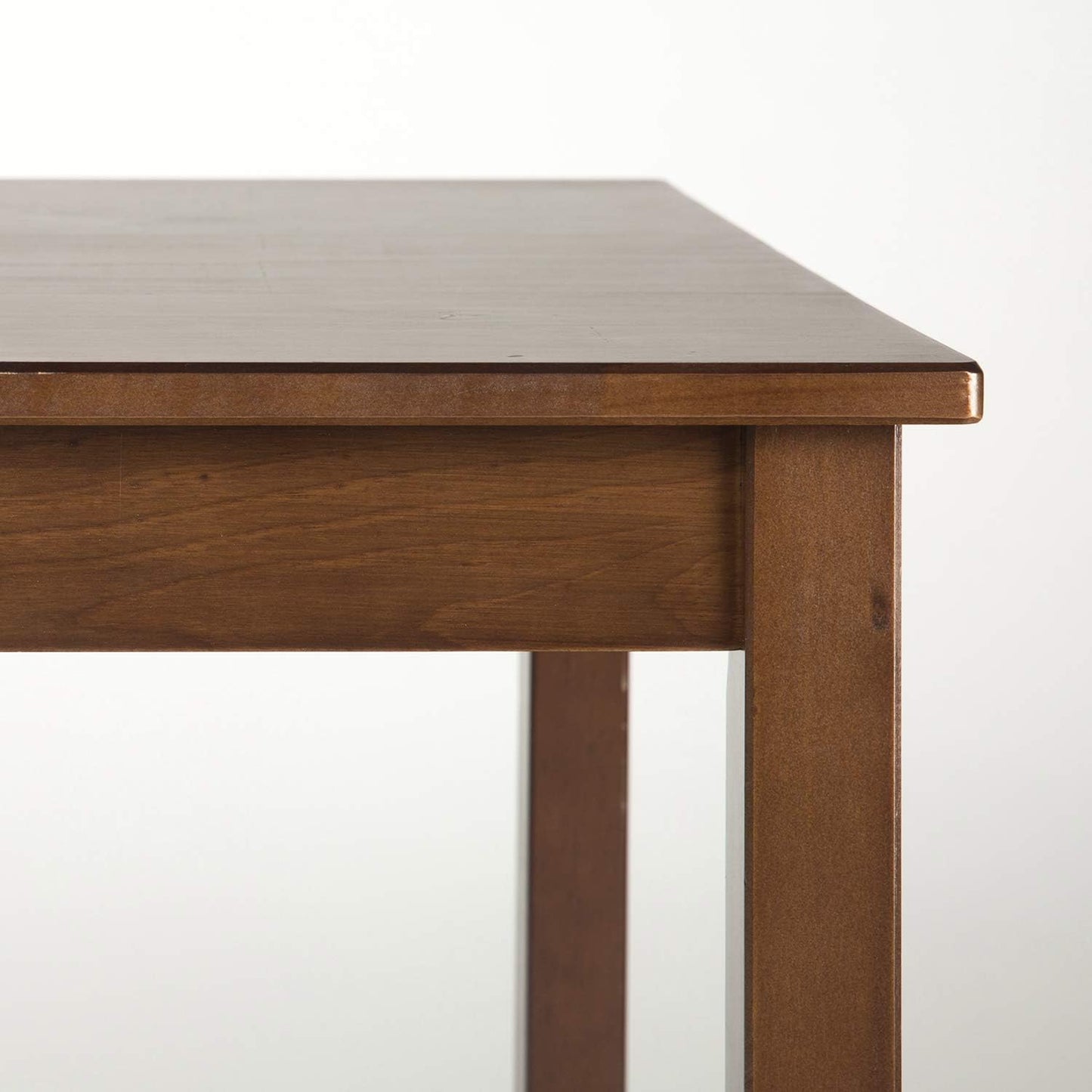 NEW - Zinus Juliet Espresso Wood Dining Table, Two Benches, Table and Bench Set - Retail $177