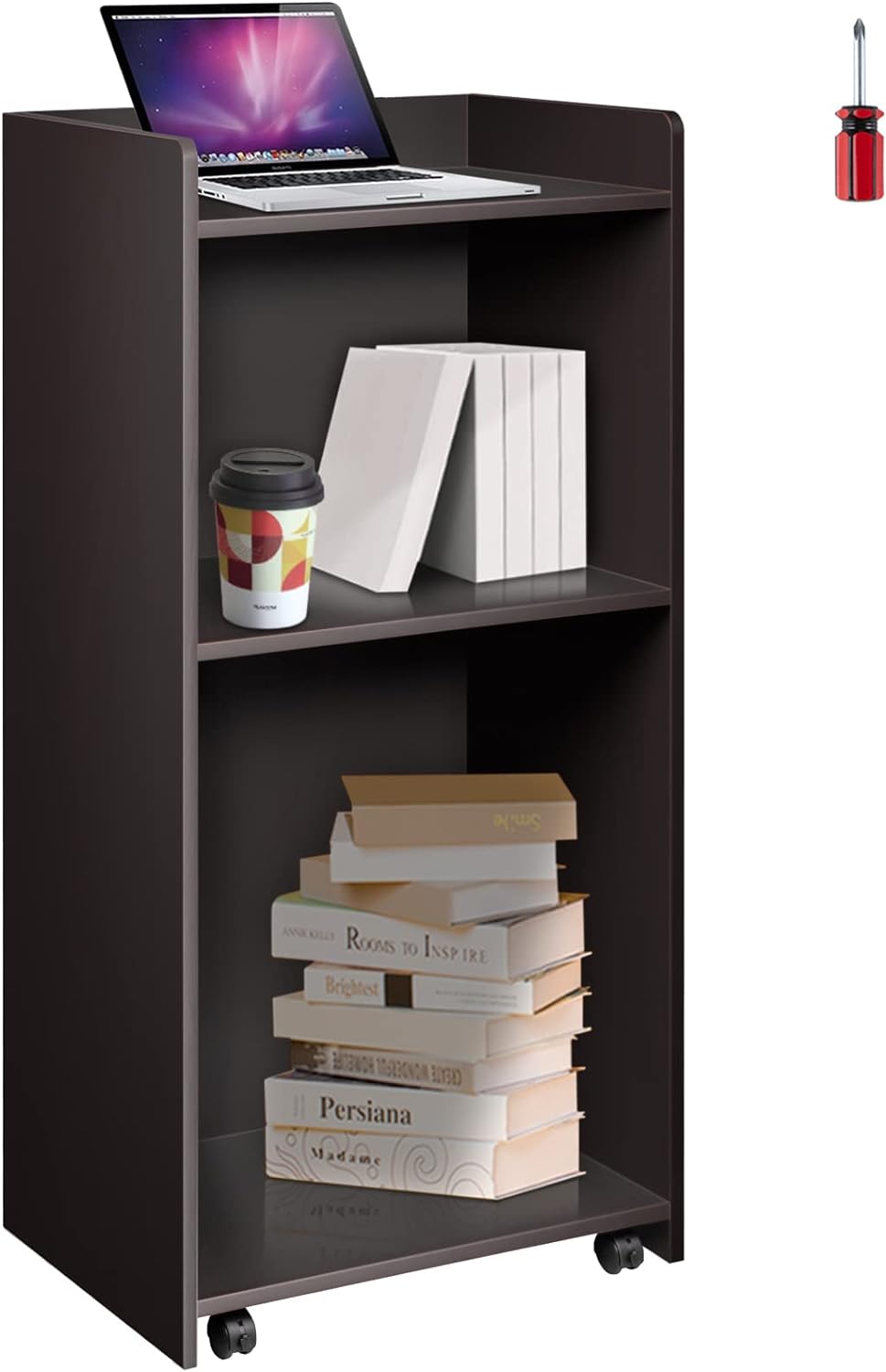 NEW - VEVOR Wood Podium, 23.6" x 47.2", Lecterns with 4 Rolling Wheels - Retail $145