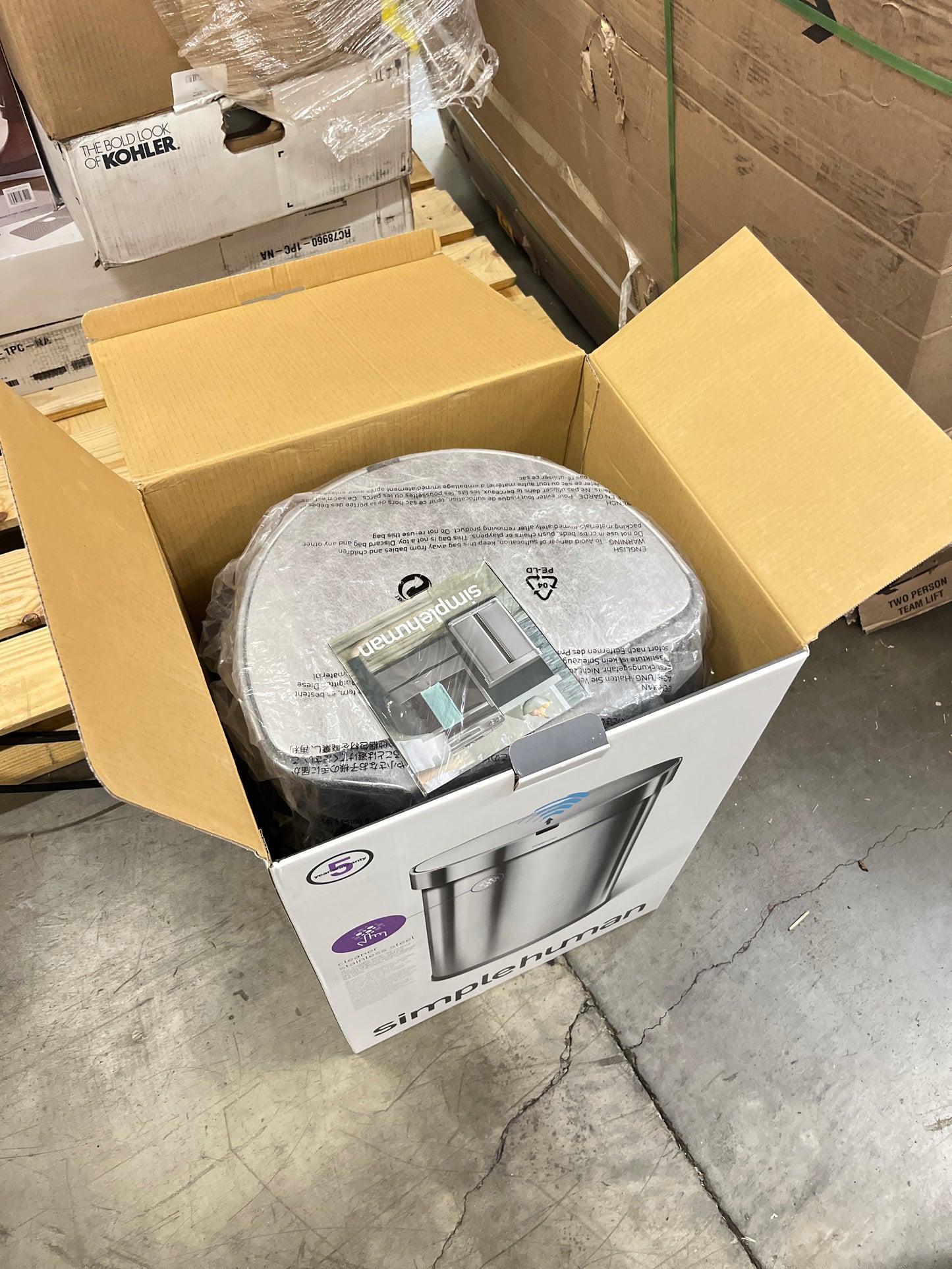 SIMPLEHUMAN 45L MOTION + - Retail $99