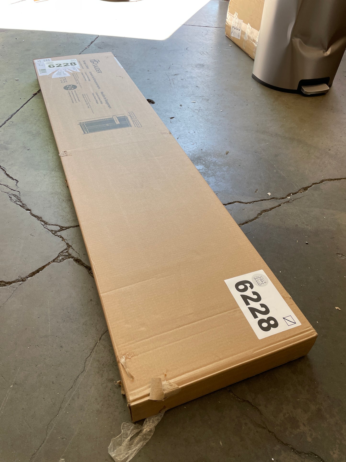 Sauder Cannery Bridge Storage Pantry Cabinet, L: 35.20" x W: 16.26" x H: 71.97", Sindoori Mango finish - Retail $399