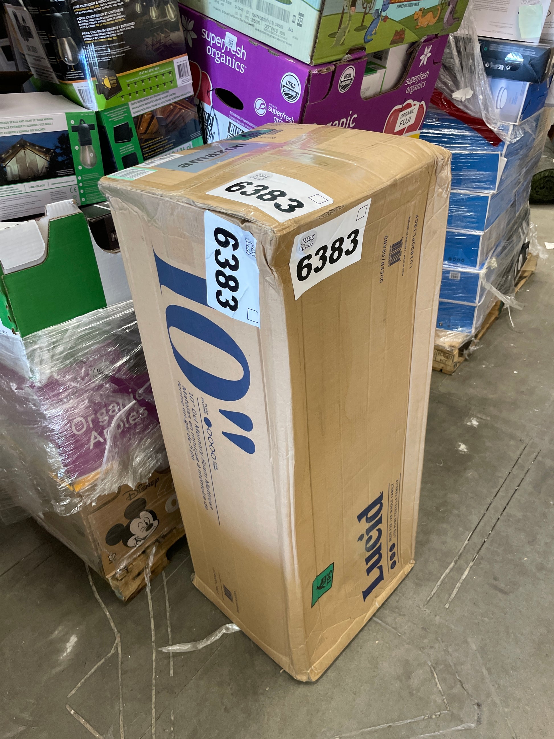 LUCID 10 Inch Memory Foam Mattress - Plush Feel - Infused with Bamboo Charcoal and Gel - Bed in a Box - Temperature Regulating - Pressure Relief - Breathable - Queen Size - Retail $349