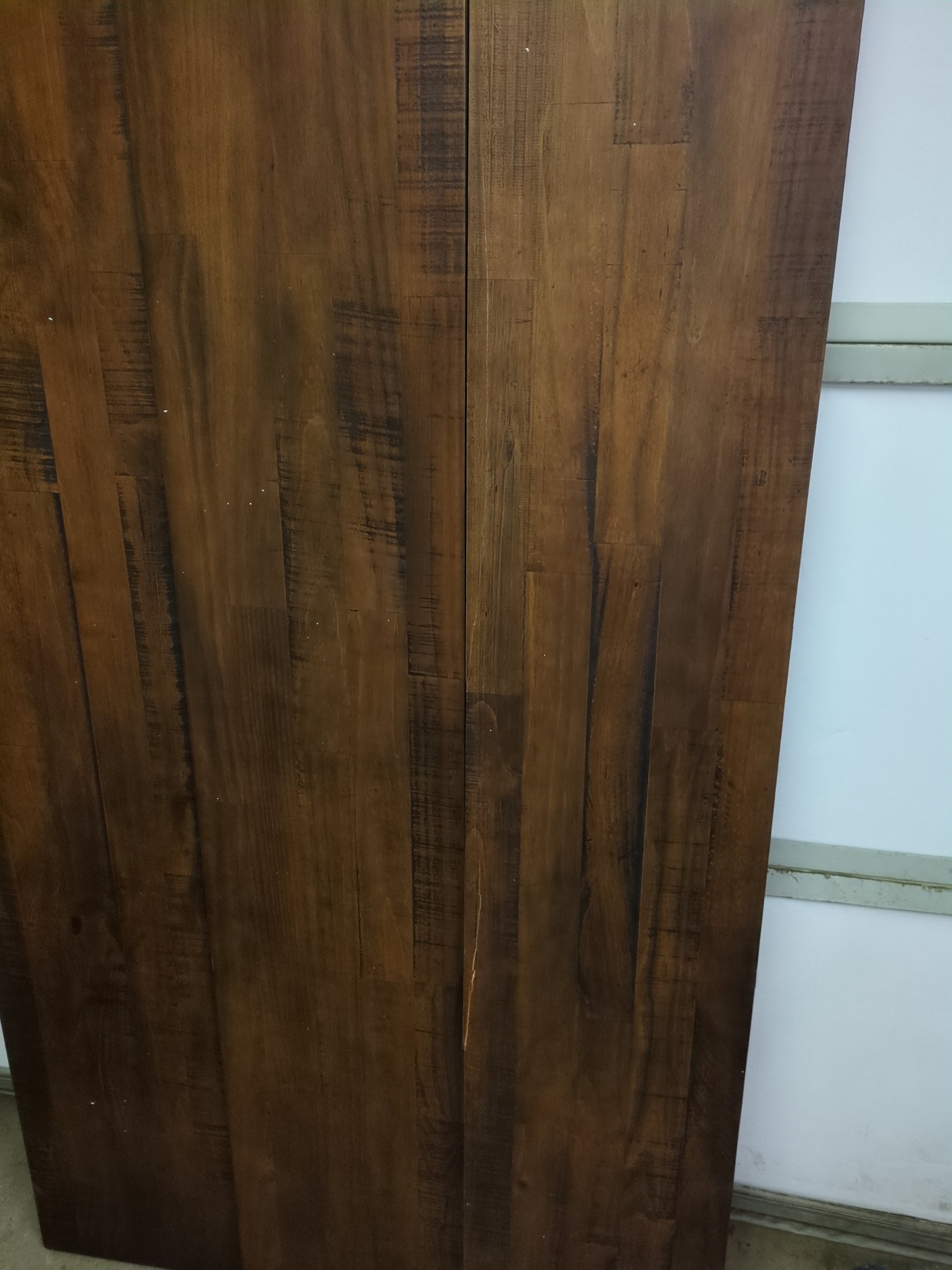 Walker Edison Andre Modern Solid Wood Dining Table, 72 Inch, Mahogany - Retail $225