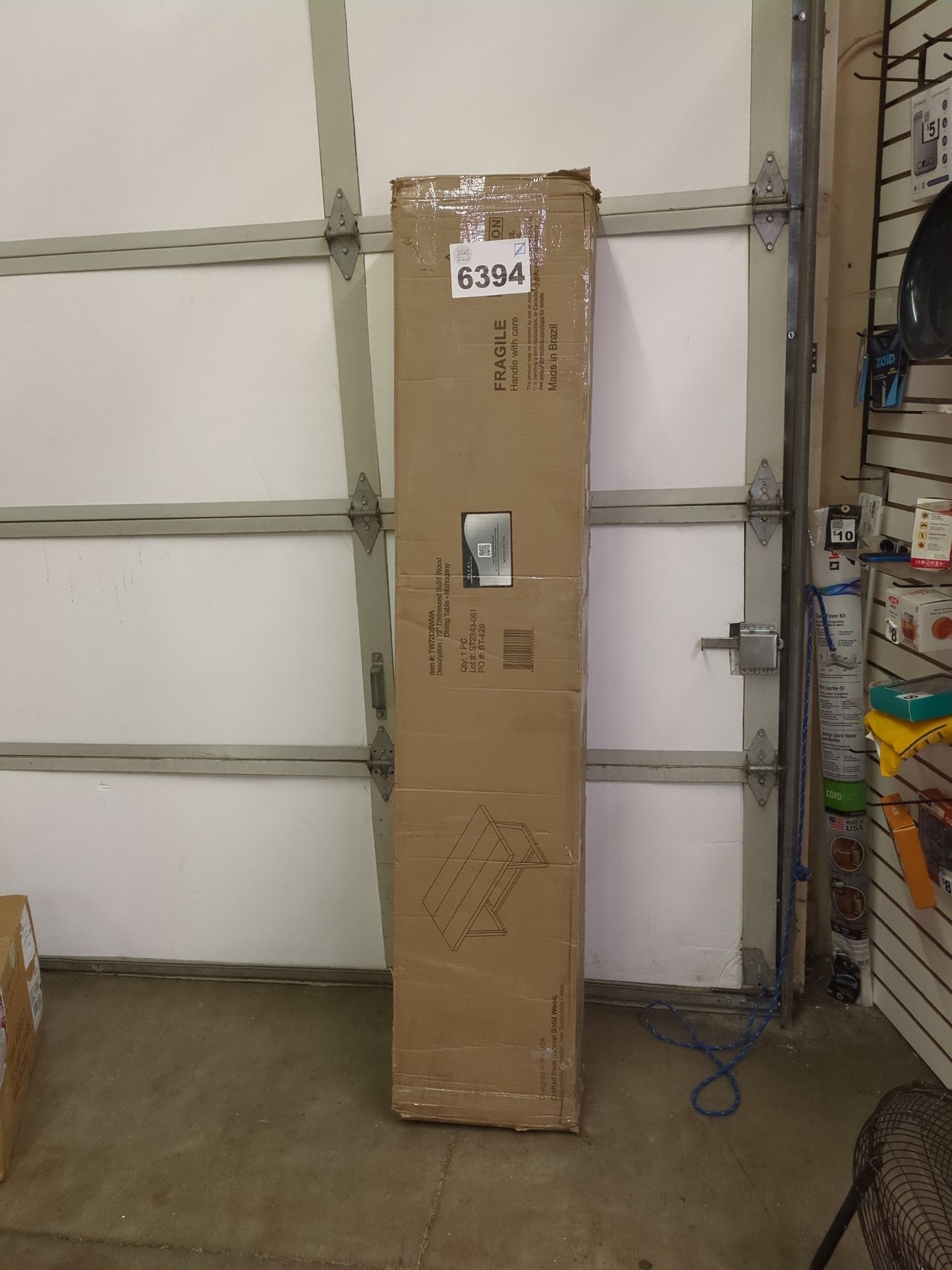 Walker Edison Andre Modern Solid Wood Dining Table, 72 Inch, Mahogany - Retail $225