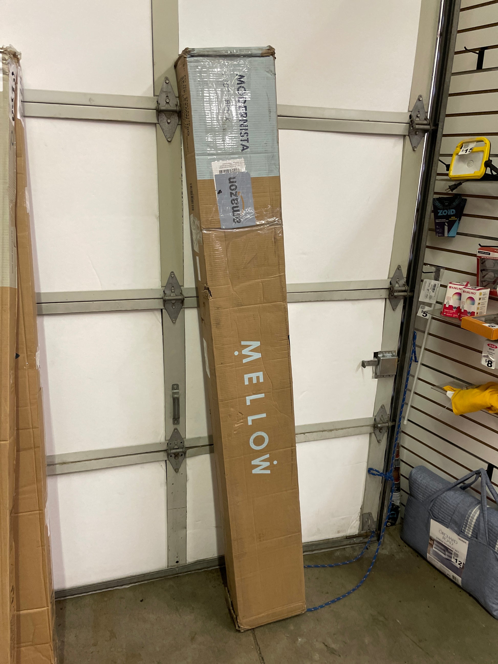 Mellow Modernista Low Profile 10 Inch Metal Platform Bed Frame with Classic Wooden Slat Support Mattress Foundation (No Box Spring Needed), Queen, Black - Retail $149