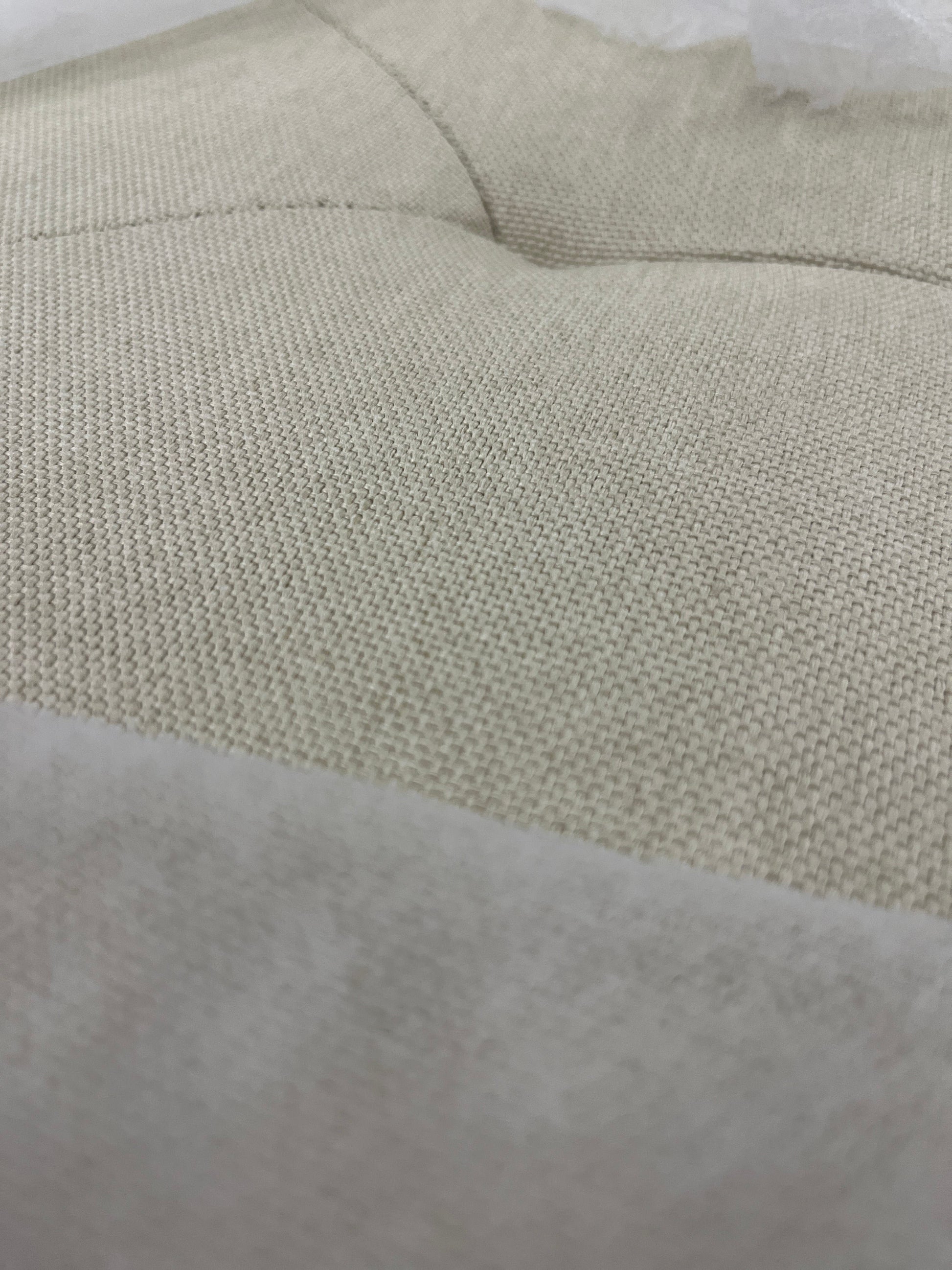 LUCID Mid-Rise Upholstered Headboard - Diamond Tufted - Padded Polyester - Adjustable Height from 34â€ to 46â€ - Easy Assembly - Bed Frame or Wall Mount - Sturdy - Pearl - Queen Size - Retail $121