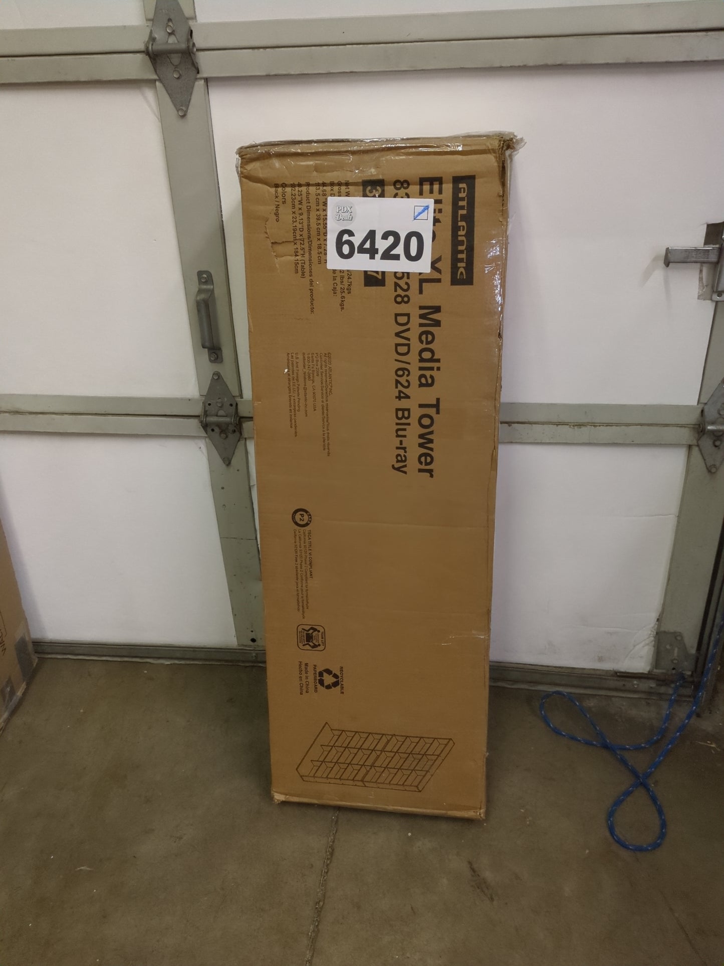 Atlantic Elite XL Media Storage Cabinet â€“ Protect & Organize Prized Music, Movie, Video Games, Collectables & Memorabilia Collections, PN 38408117 in Black - Retail $87