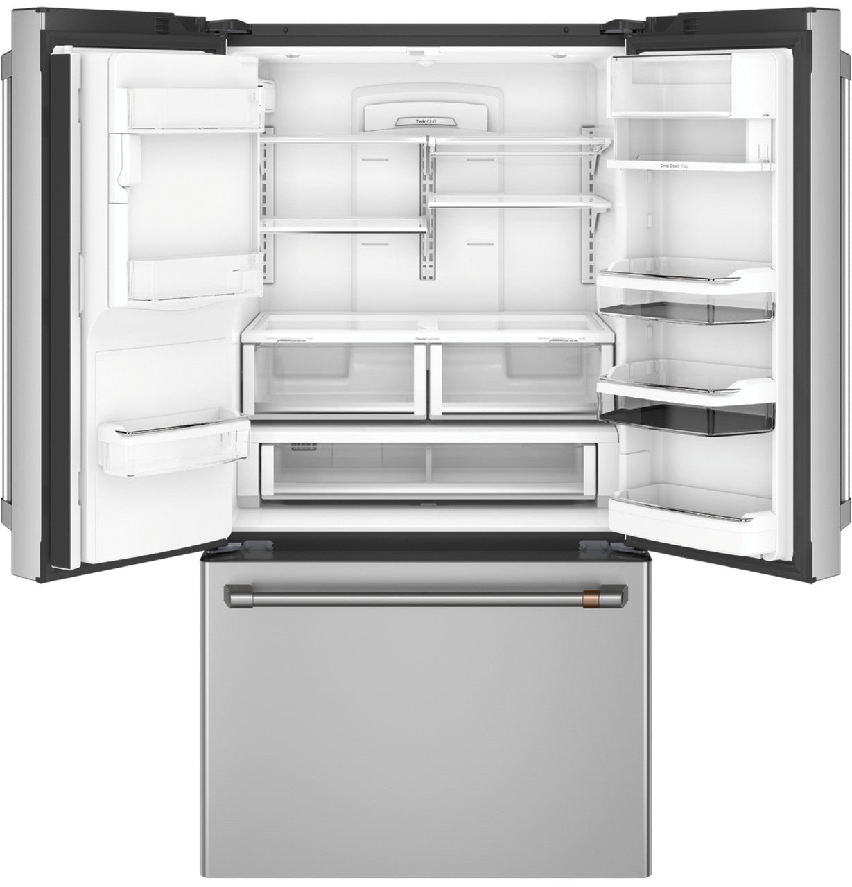 NEW - GE Cafe 27.8 cu. ft. Smart French Door Refrigerator with Hot Water Dispenser, ENERGY STAR