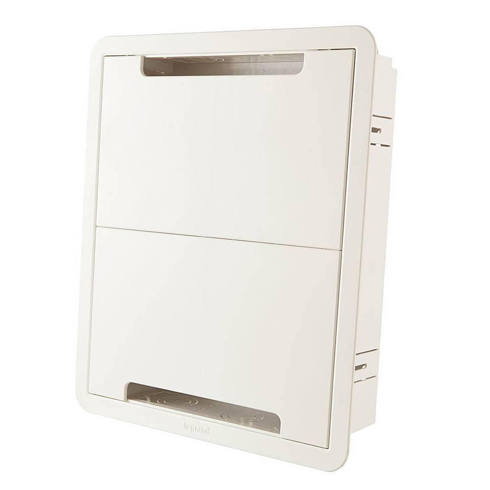 Sanus - In-Wall Cable Concealer Power Grommet Kit for Mounted TVs - White