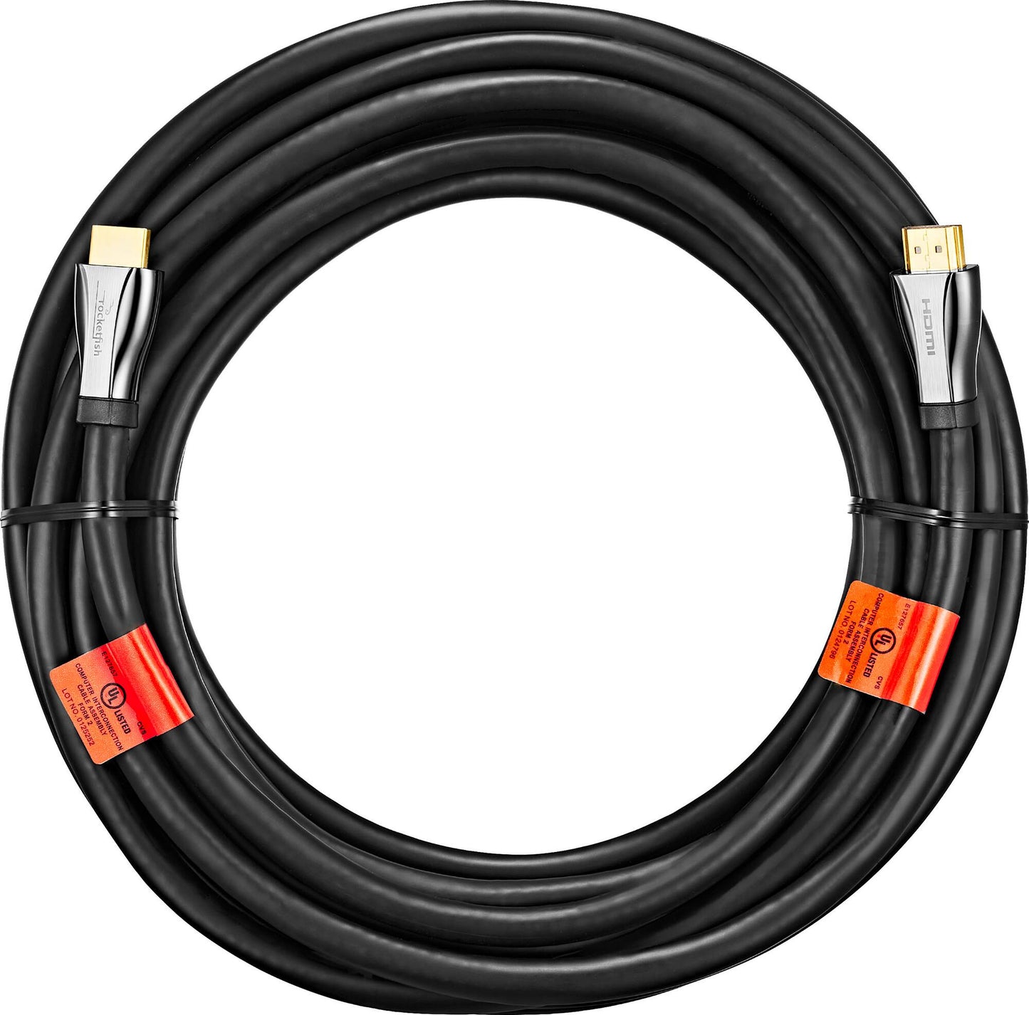 Rocketfish™ - 25' 8K Ultra High Speed HDMI 2.1 Certified Cable - Black [200]