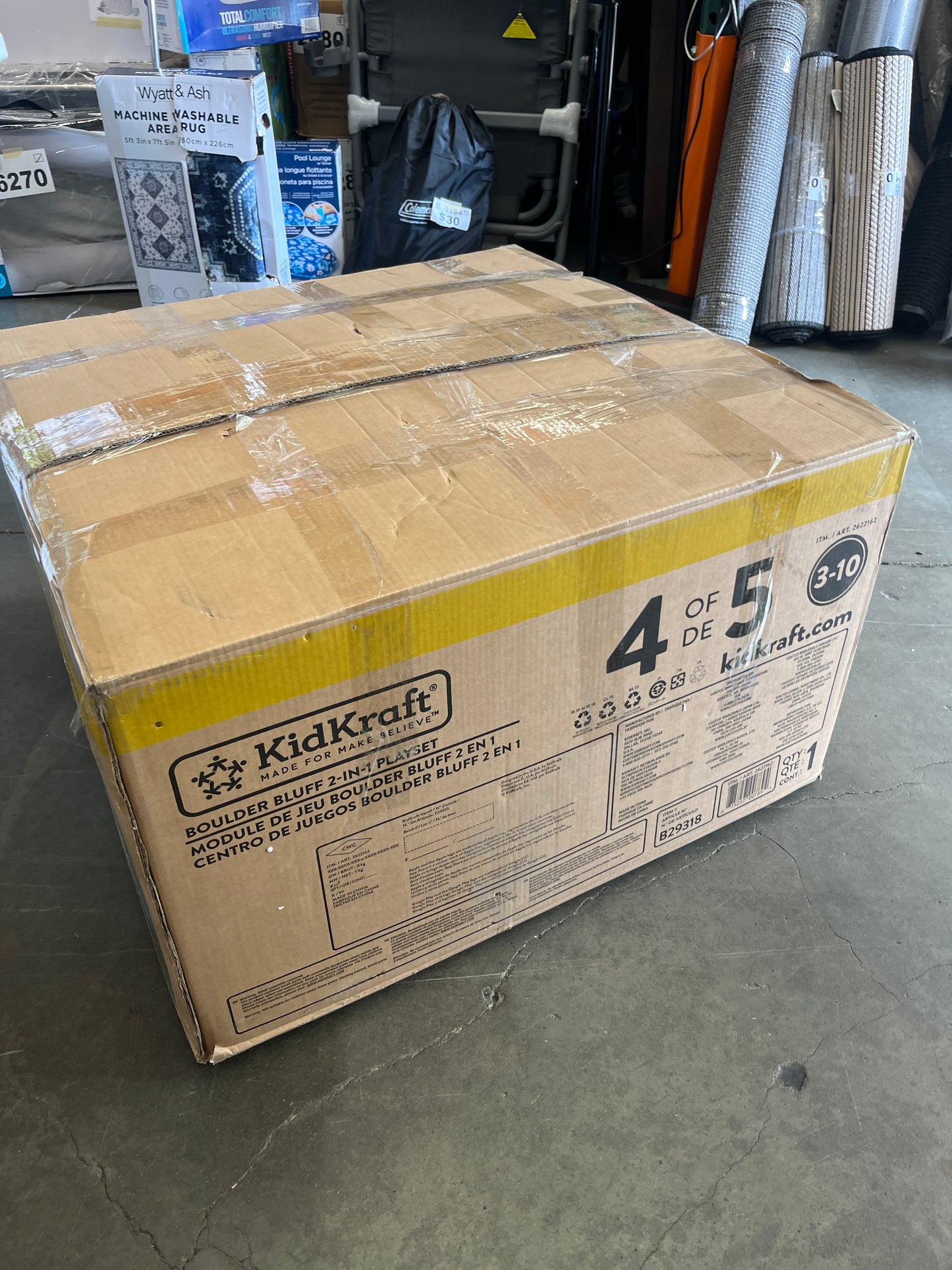 KIDKRAFT BOULDER SWINGSET - Retail $1299