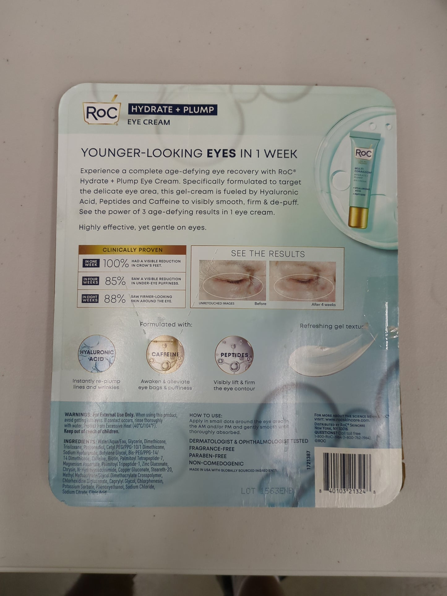 ROC HYDRATE AND PLUMP CAF - Retail $44