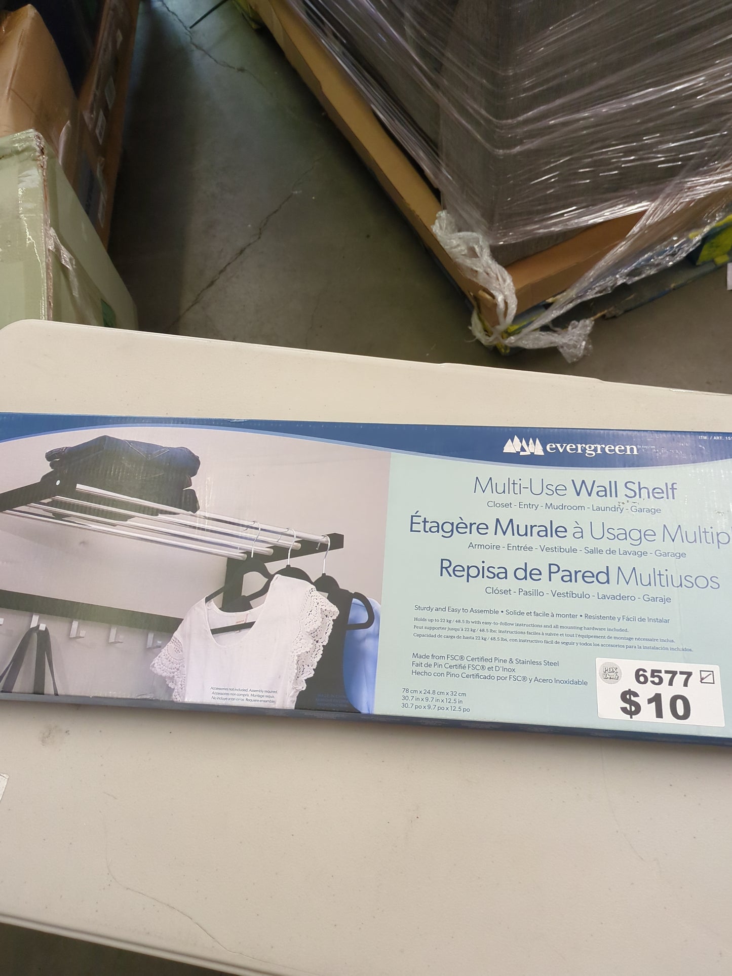 MULTI USE WALL SHELF P16 - Retail $19