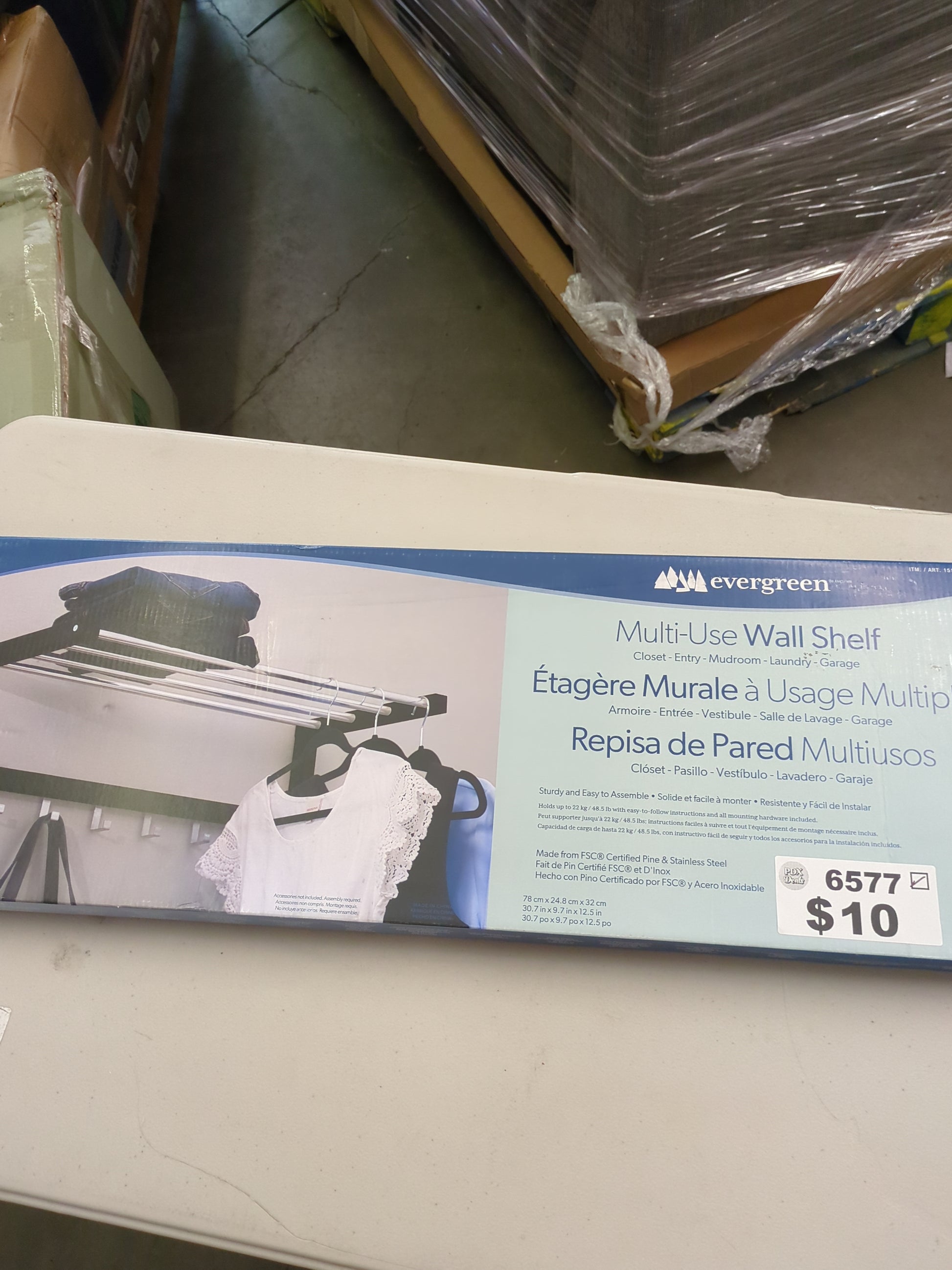 MULTI USE WALL SHELF P16 - Retail $19