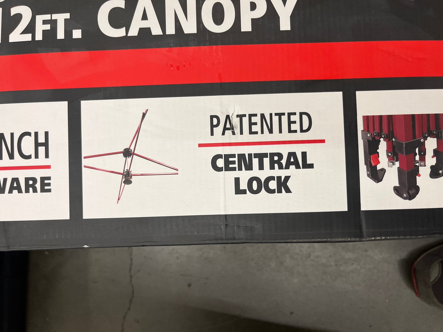 NEW - Logo Brands Utah 12 ft x 12 ft Canopy with Side Panel