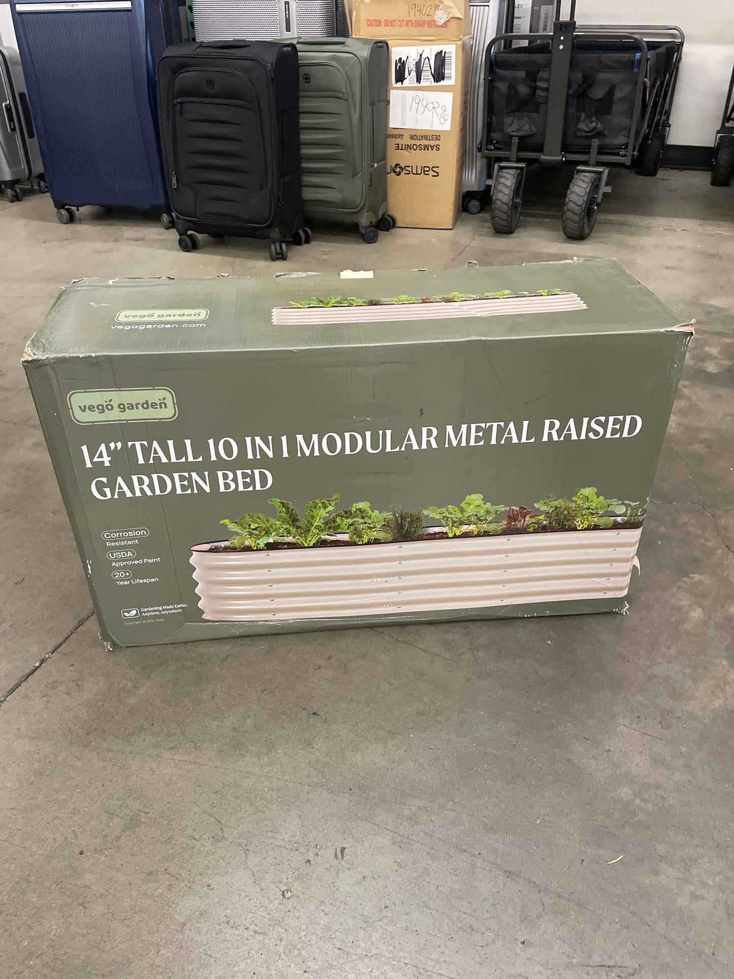 Vego Garden 14” Tall 10 in 1 Modular Metal Raised Garden Bed Kit