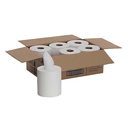 SofPull® by GP PRO 28124 Centerpull Regular Capacity 1-Ply Paper Towels, 324 Sheets Per Roll, Pack Of 6 Rolls