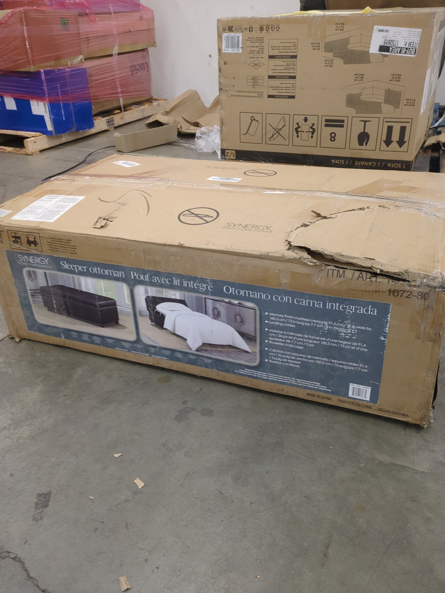 Graycen Sleeper Ottoman - Retail $399