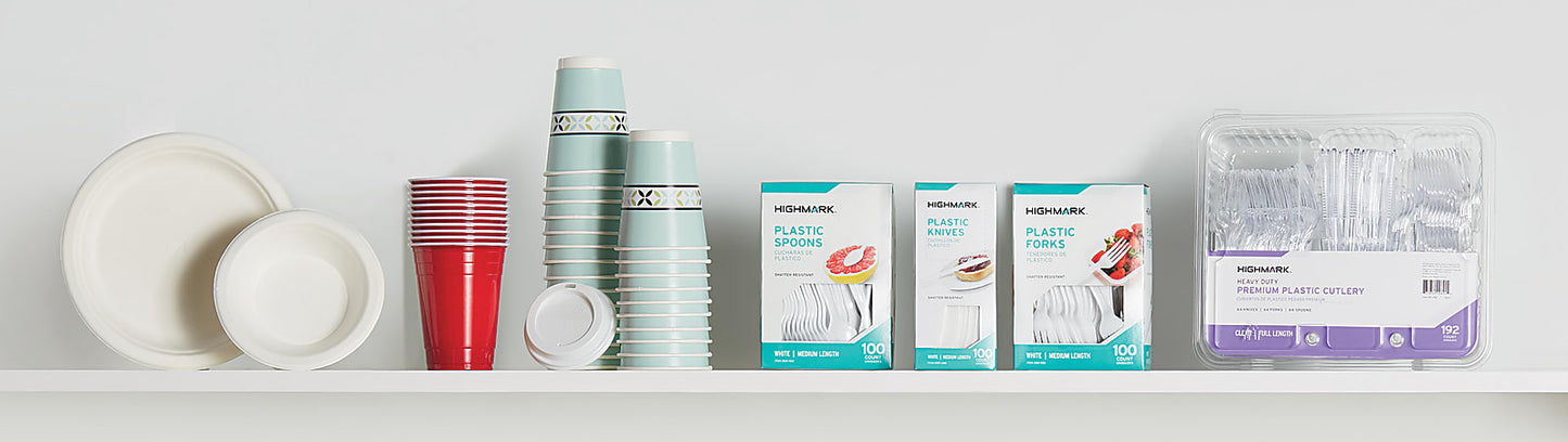 Highmark® Hot Coffee Cup Lids, White, Pack Of 500