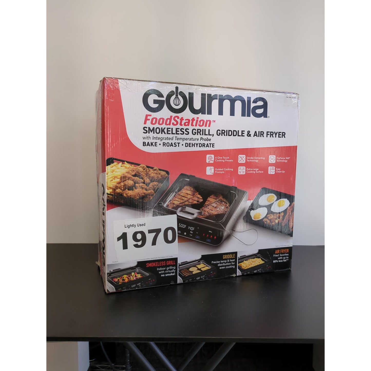 Costco - Gourmia FoodStation Smokeless Grill, Griddle, & Air Fryer - Retail $99