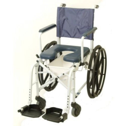 Invacare Mariner Rehab Shower Wheelchair with Commode Opening, 16'' Seat Width, 6795