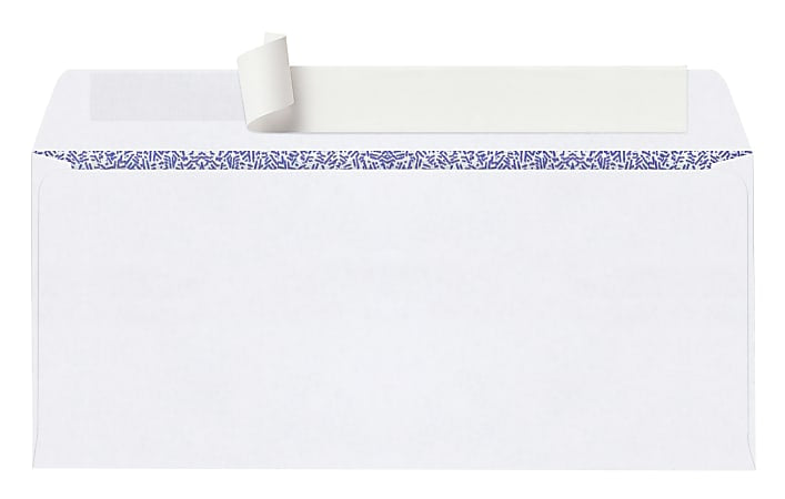 Office Depot® Brand #10 Security Envelopes, Double Window, 4-1/8" x 9-1/2", Clean Seal, White, Box Of 250