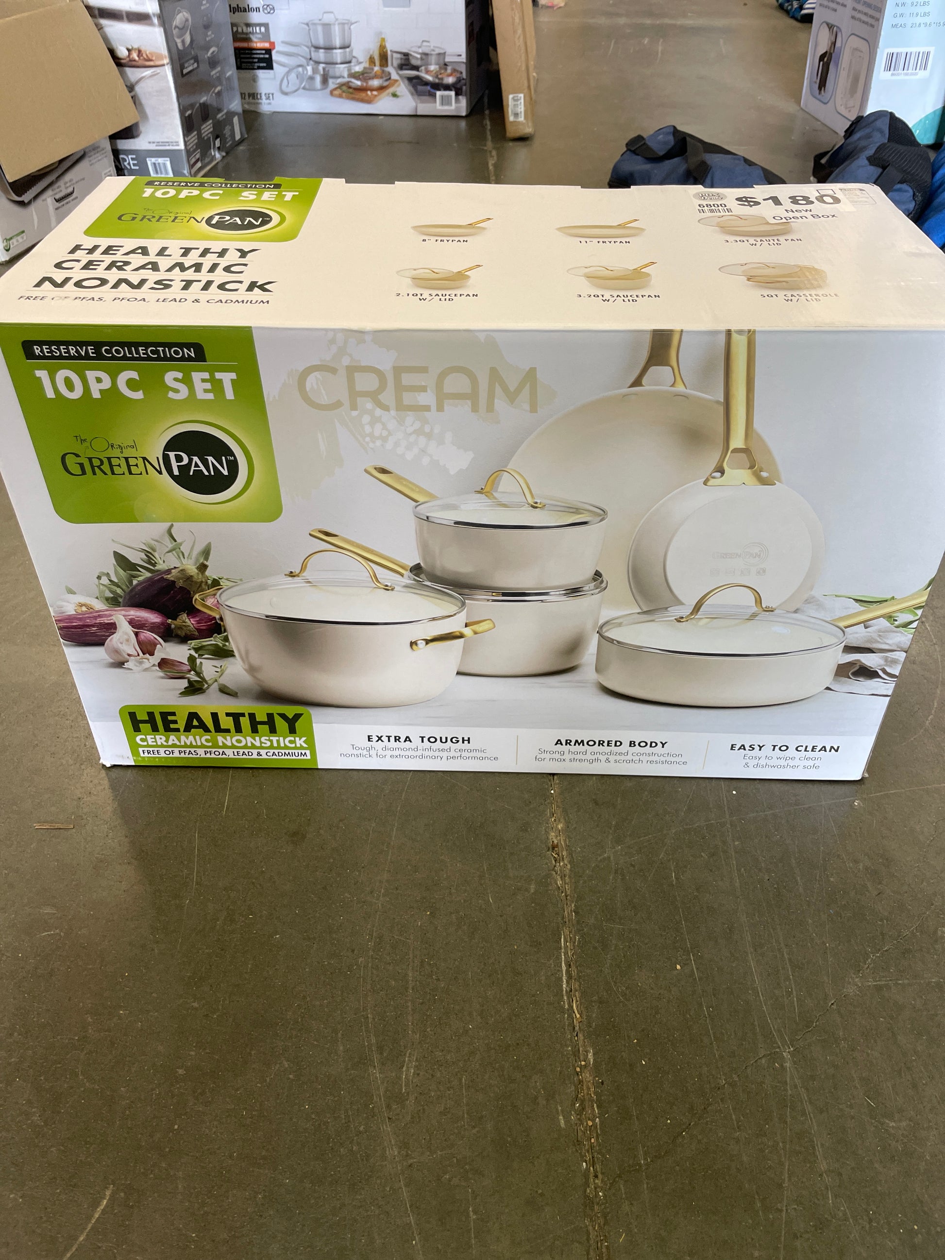 GREENPAN RESERVE 10PC - Retail $289