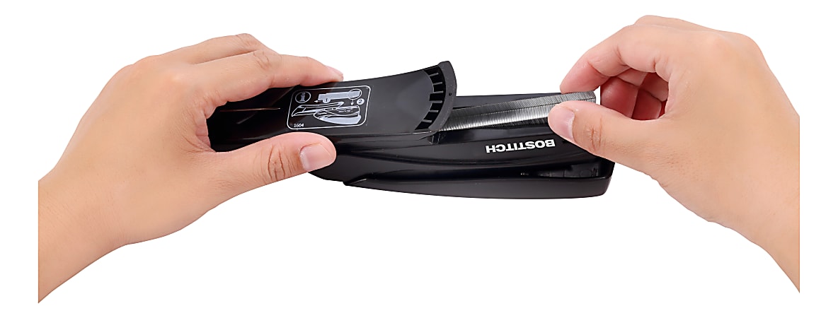 Bostitch® Inspire™ Spring-Powered Desktop Stapler, 20 Sheets Capacity, Black