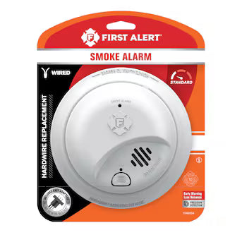 First Alert Hardwired (with Battery Back-up) Ionization Interconnected Smoke Detector