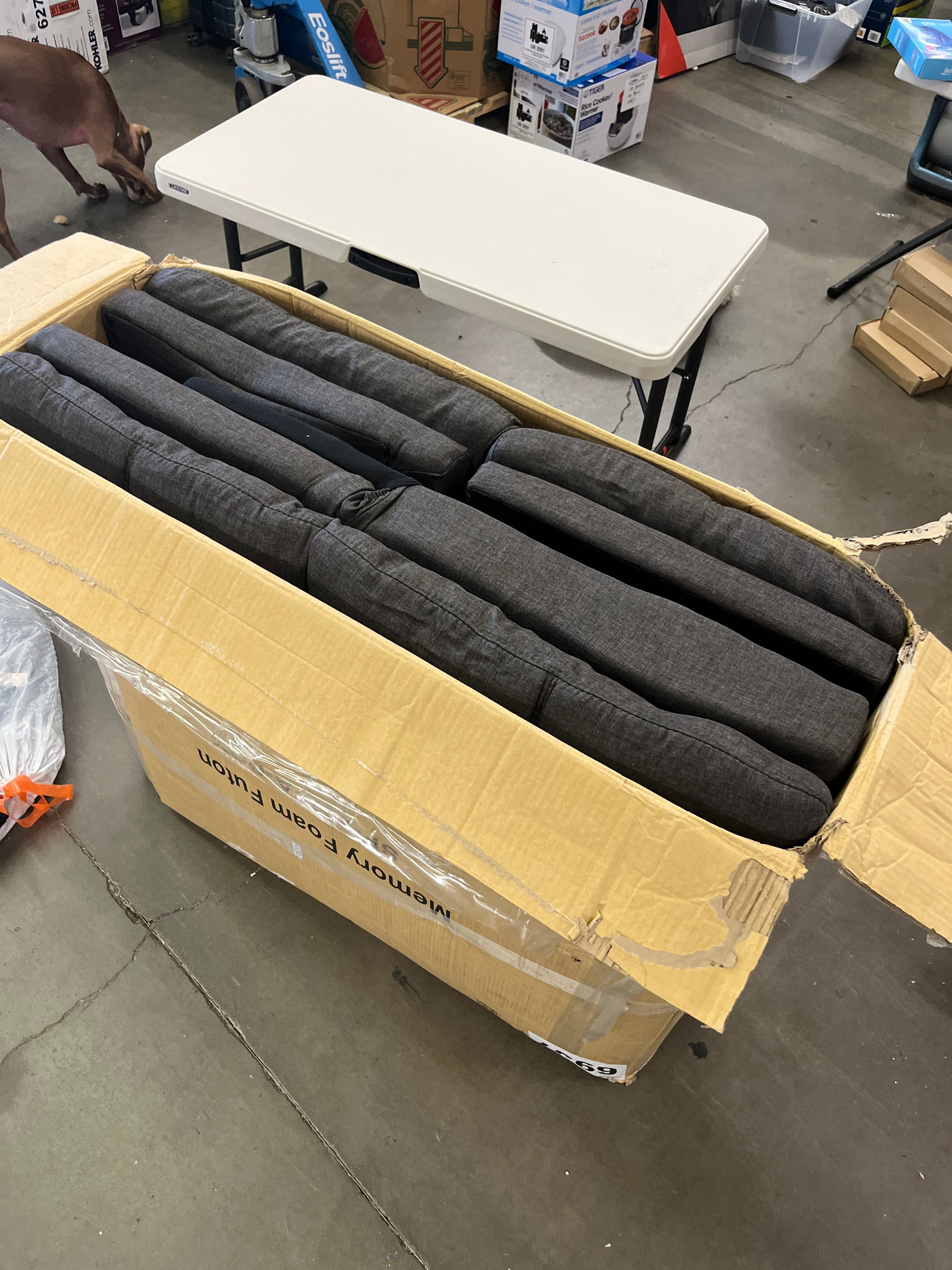 Opoiar FA-DGY-New Sofabed, Dark Grey - Retail $219