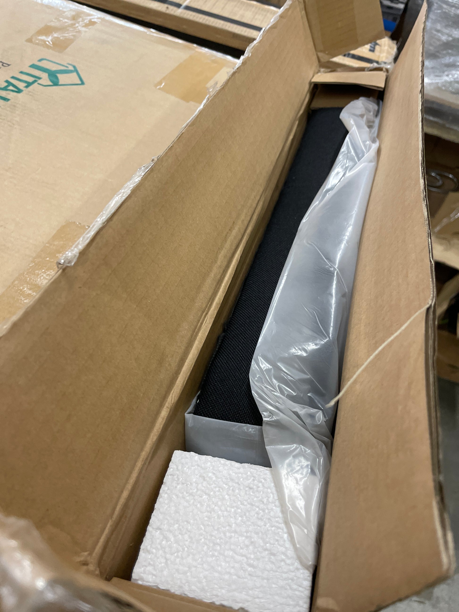 Flash Furniture Cambridge Tufted Upholstered Full Size Headboard in Black Fabric - Retail $147