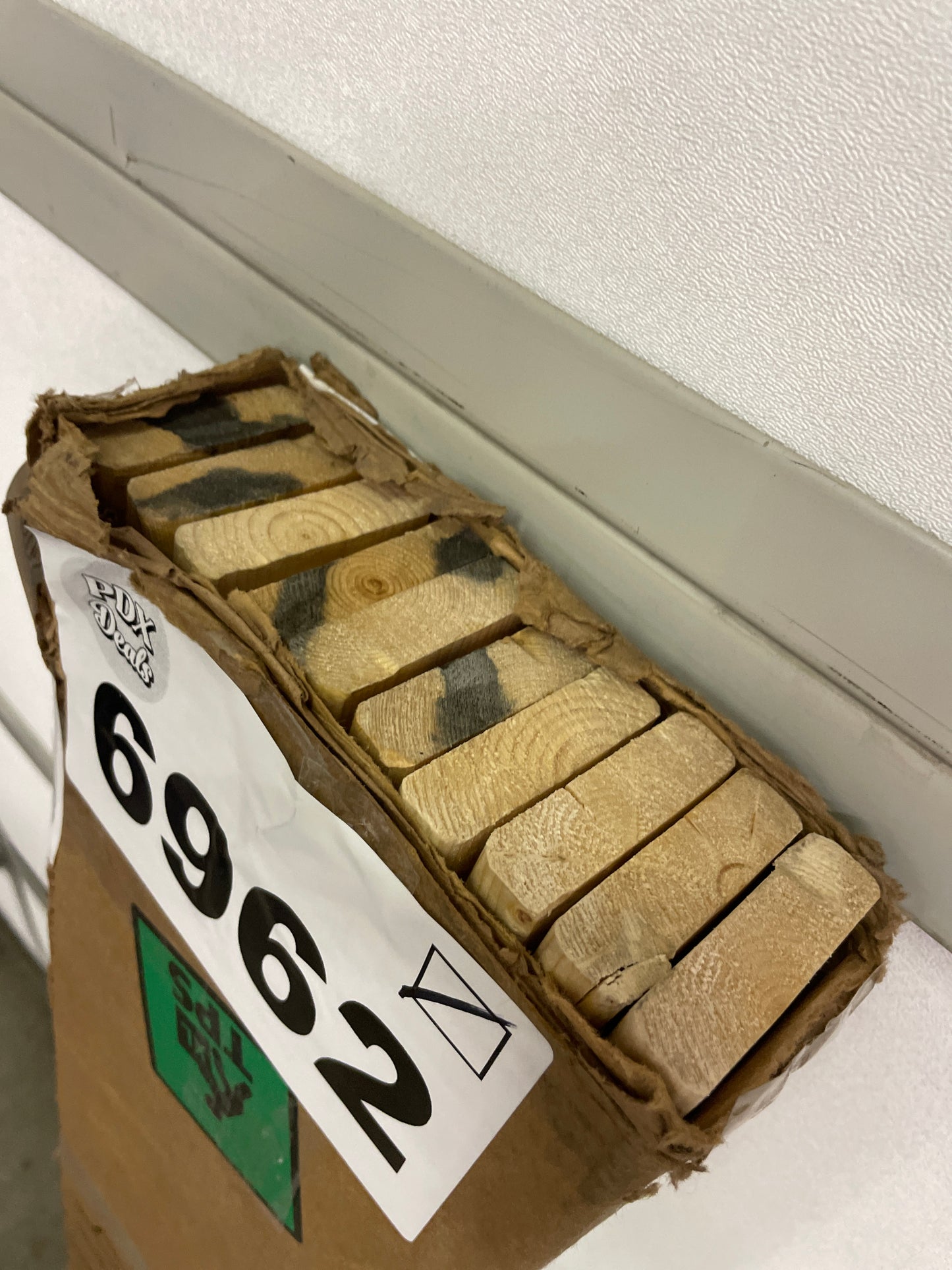 Treaton, 0.68-Inch Vertical Wooden Bunkie Board/Bed Slats, Enhance Mattress Support, Full(54"), Beige - Retail $78