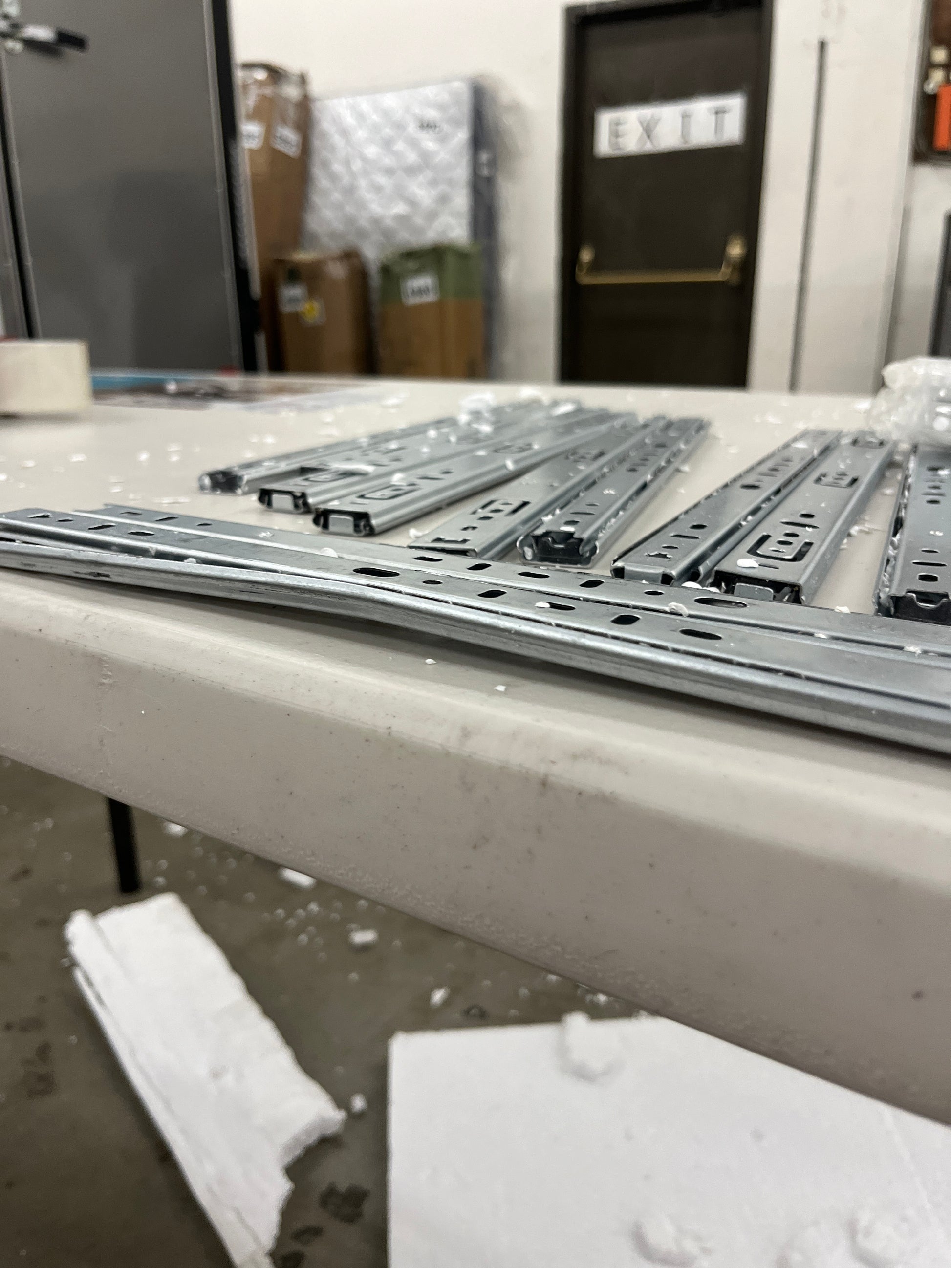 Boahaus Alana White Makeup Vanity Desk with Mirror and Lights, Crystal Knobs, 5 Drawers for Ample Storage, Glas Top, Elegant White Dressing Table with Mirror for Bedroom - Retail $254