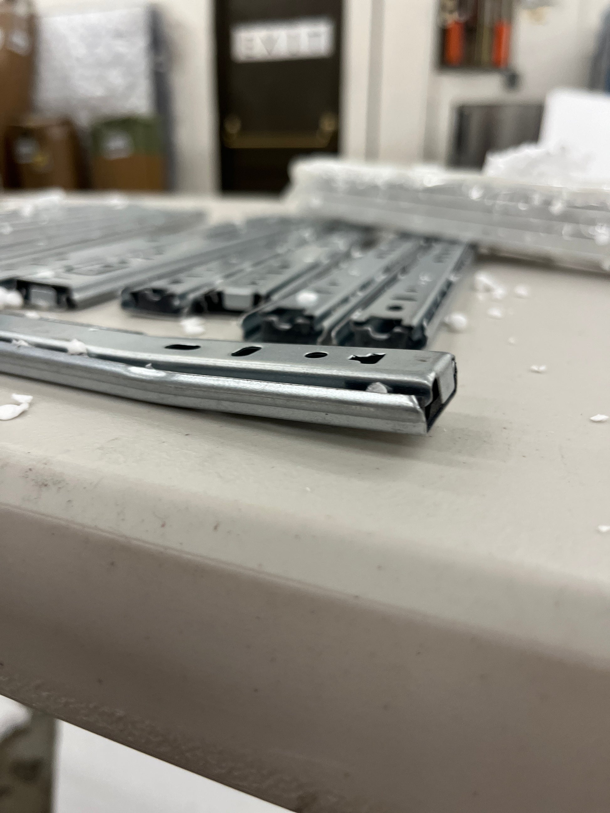 Boahaus Alana White Makeup Vanity Desk with Mirror and Lights, Crystal Knobs, 5 Drawers for Ample Storage, Glas Top, Elegant White Dressing Table with Mirror for Bedroom - Retail $254