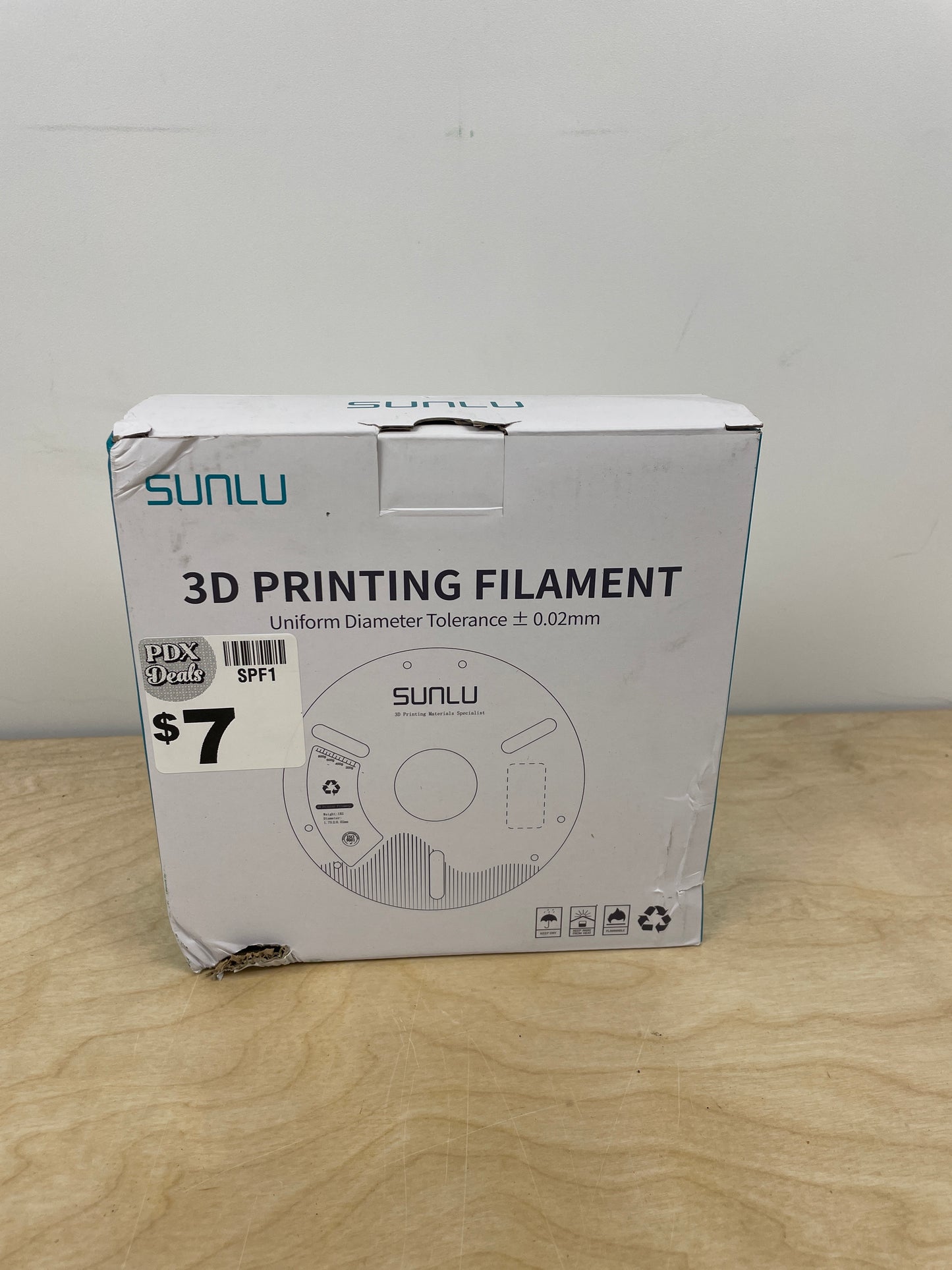 SUNLU PLA Plus Filament 1.75mm Black 1KG, Neatly Wound 3D Printer Filament 1.75mm, PLA+ 1000g, Dimensional Accuracy +/- 0.02 mm, Fit Most FDM 3D Printers, 1kg Spool (2.2lbs), Black - Retail $15