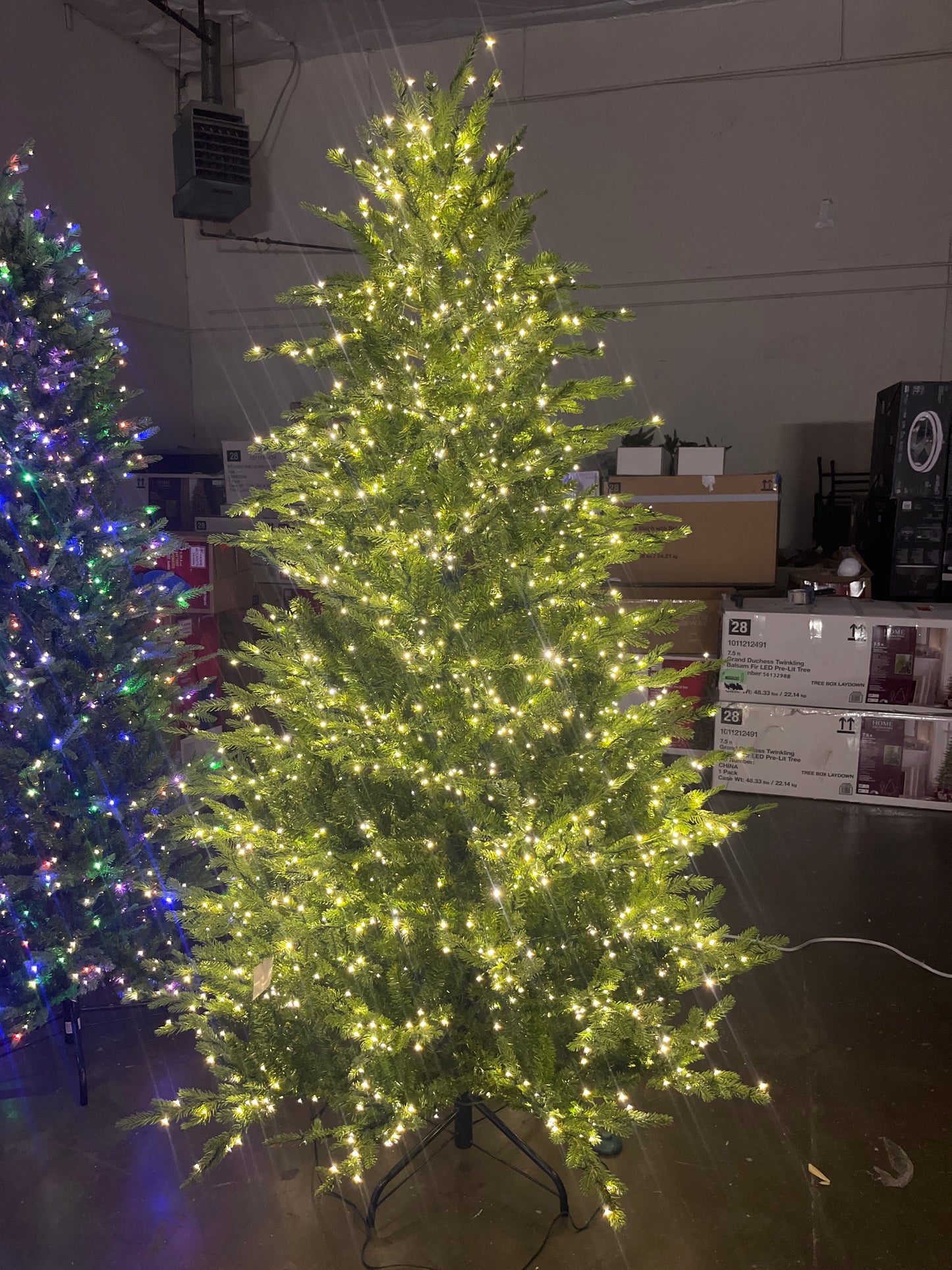 Home Decorators Collection 7.5 ft. Grand Duchess Twinkling Balsam Fir LED Pre-Lit Artificial Christmas Tree T27