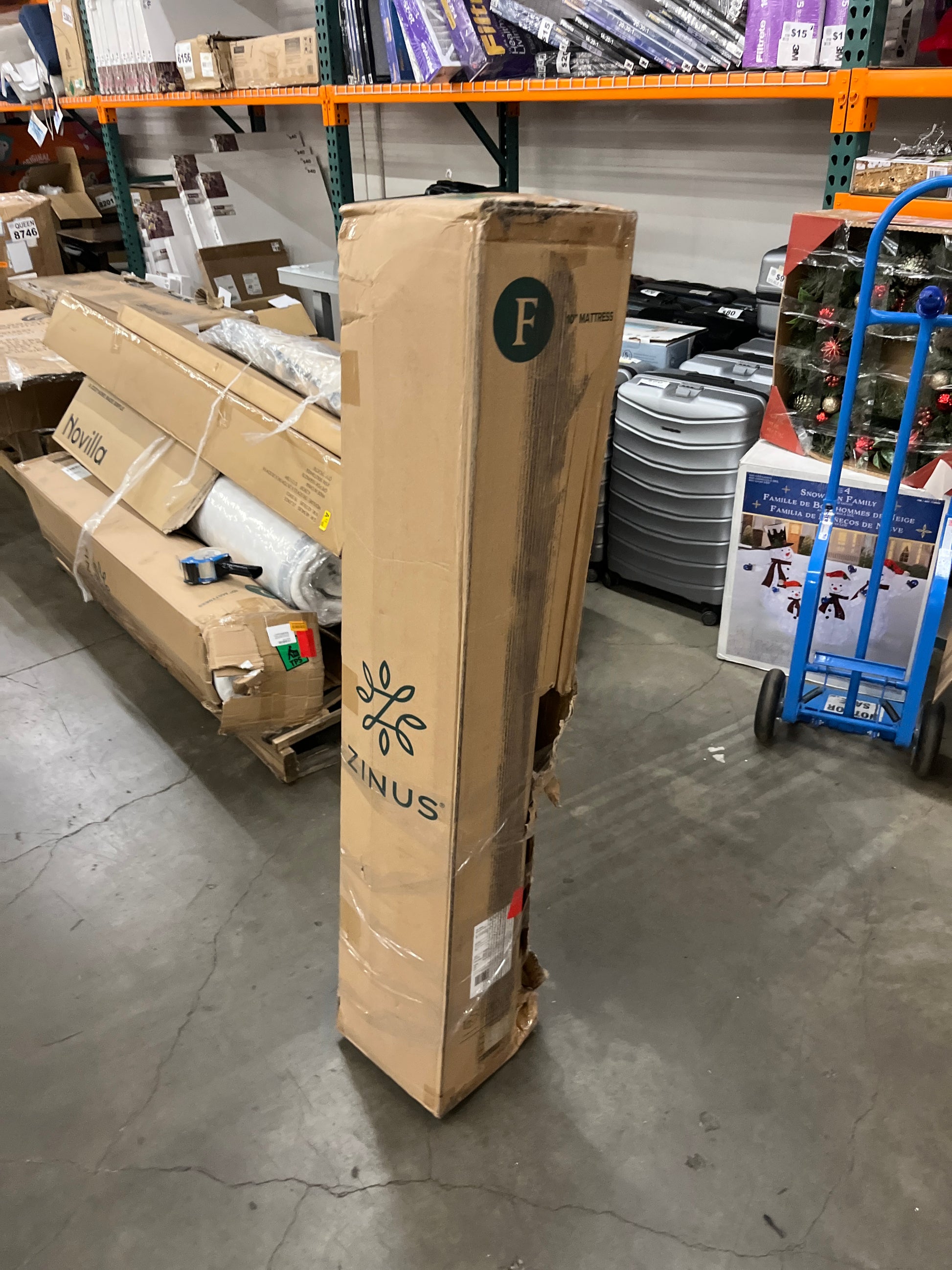 ZINUS 10 Inch Green Tea Memory Foam Mattress [New Version], Full, Fiberglass free, Medium Firm Feel, Zoned Pressure Relief, Certified Safe Foams & Fabric, Mattress in A Box - Retail $209