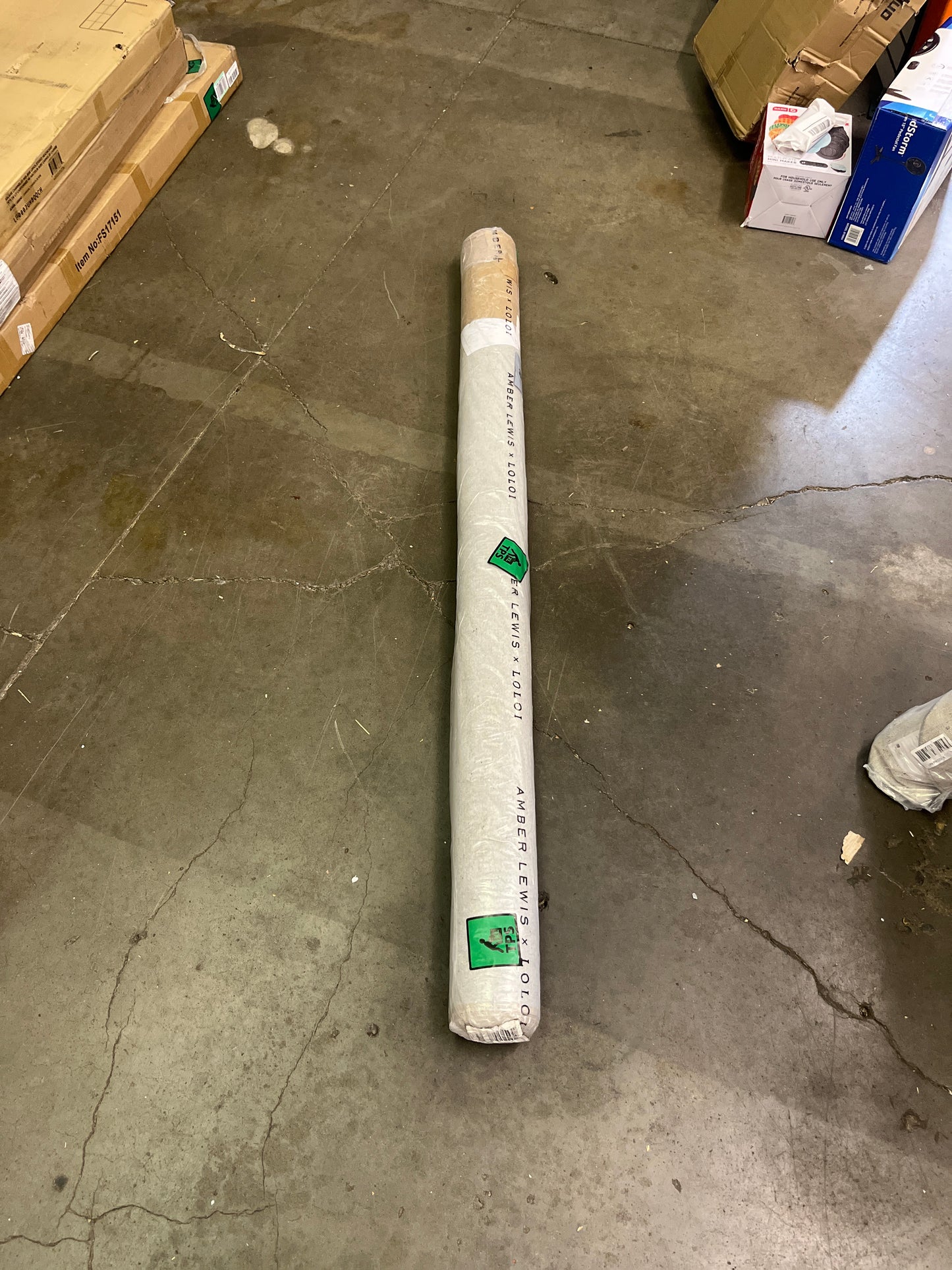 Loloi Amber Lewis x Billie Collection, Ink & Salmon 6'-0" x 9'-0" Area Rug â€“ Antique & Distressed Accent Rugs for Living Room, Bedroom, Entryway & Hallway, No Shed High Traffic Area Home Decor Rug - Retail $120