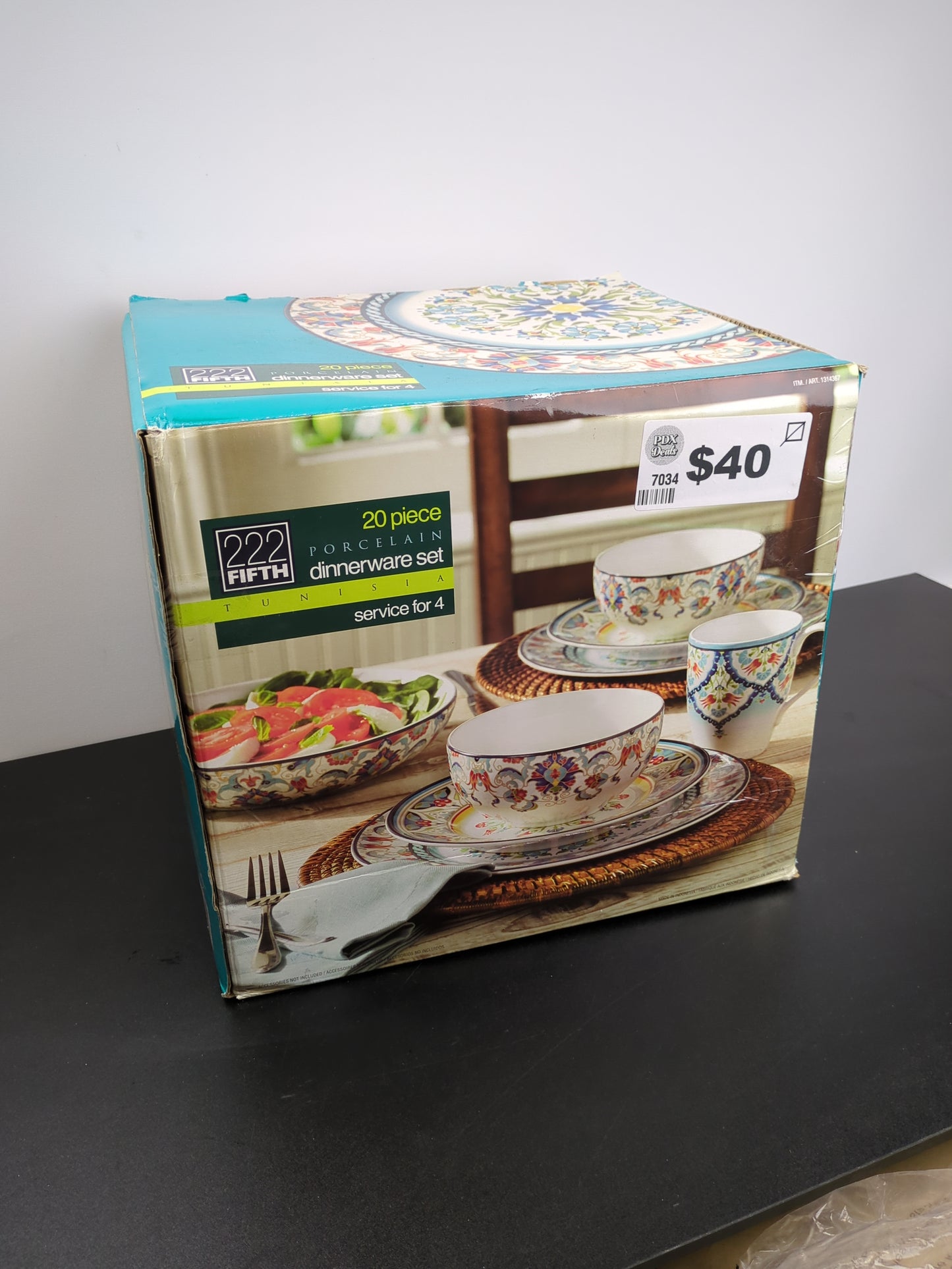 PTS TUNISIA DINNERWARE - Retail $59