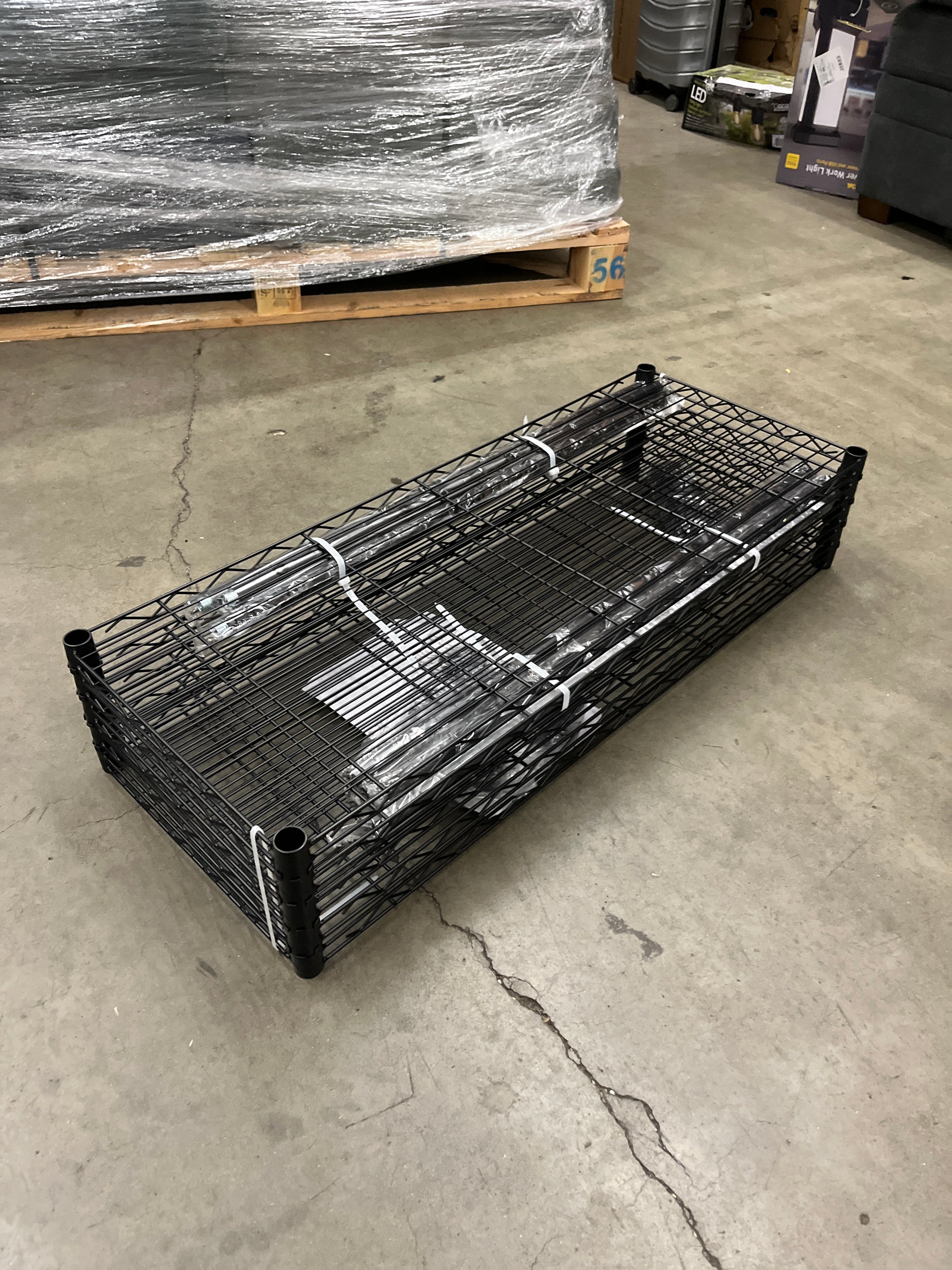 YSSOA 5-Tier Heavy Duty Storage Shelving Unit,Black,36L x 14W x 60H inch,2-Pack - Retail $154