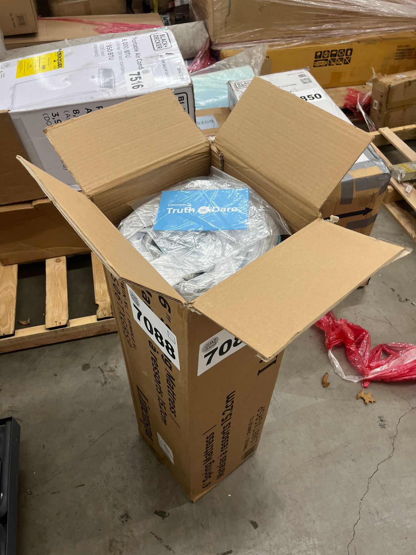 Linenspa 6 Inch Mattress - Firm Feel - Bonnell Spring with Foam Layer - Mattress in a Box - Youth or Kids Bed - Guest Bedroom - Durable and Breathable Support - Affordable - Twin XL Size - Retail $98