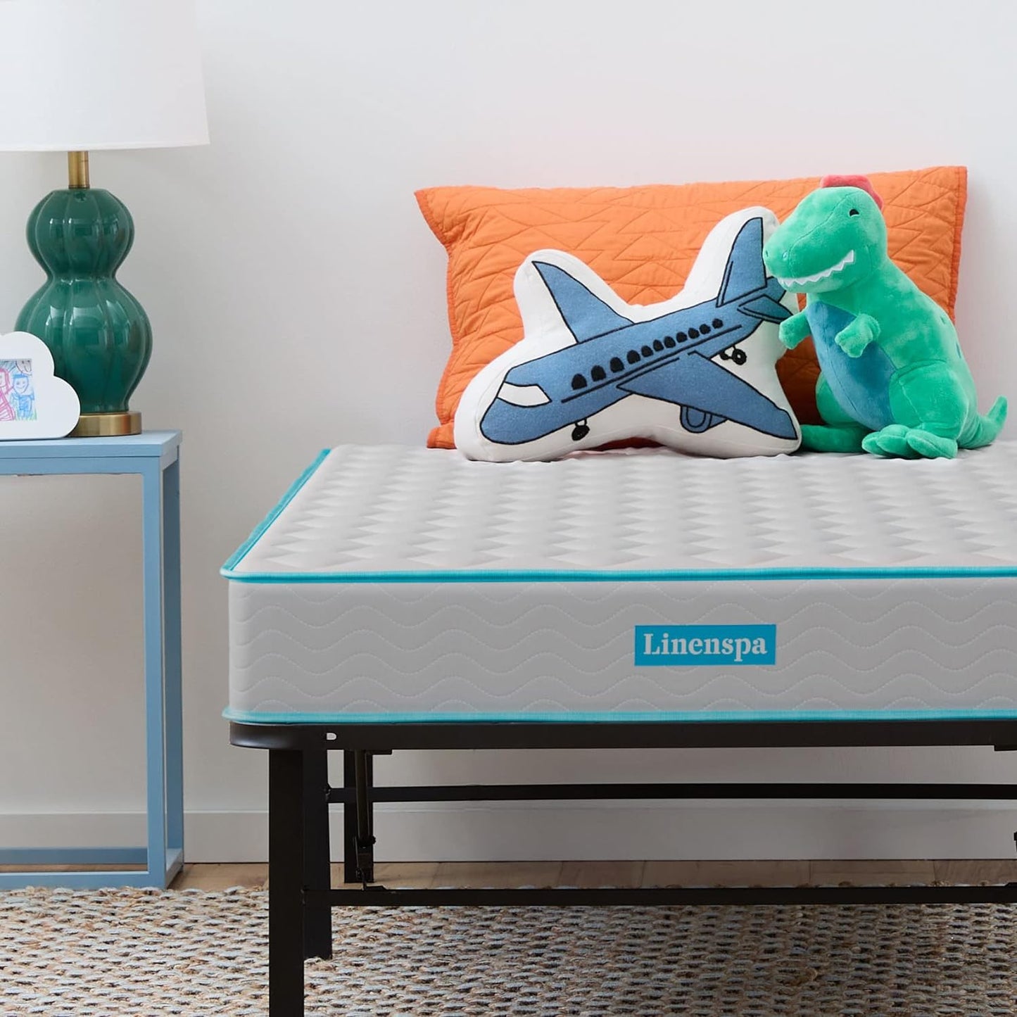 NEW - Linenspa FULL 6 Inch Mattress - Firm Feel - Bonnell Spring with Foam Layer - Mattress in a Box - Youth or Kids Bed - Guest Bedroom - Durable and Breathable Support - Retail $118