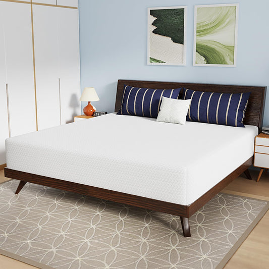NEW - PayLessHere 12 Inch KING Bamboo Charcoal Cooling Gel Memory Foam Mattress in a Box/Medium-Firm Mattress/Fiberglass Free/Pressure Relief & Temperature Regulation/CertiPUR-US Certified,White King - Retail $269