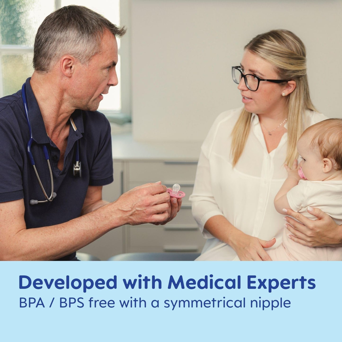 MAM Original Start Matte Baby Pacifiers, Binky for 0-3 Months, BPA-Free Silicone Nipple, Easy to Clean, Best for Newborn Babies, Developed with Medical Experts, 4 Count Binkies