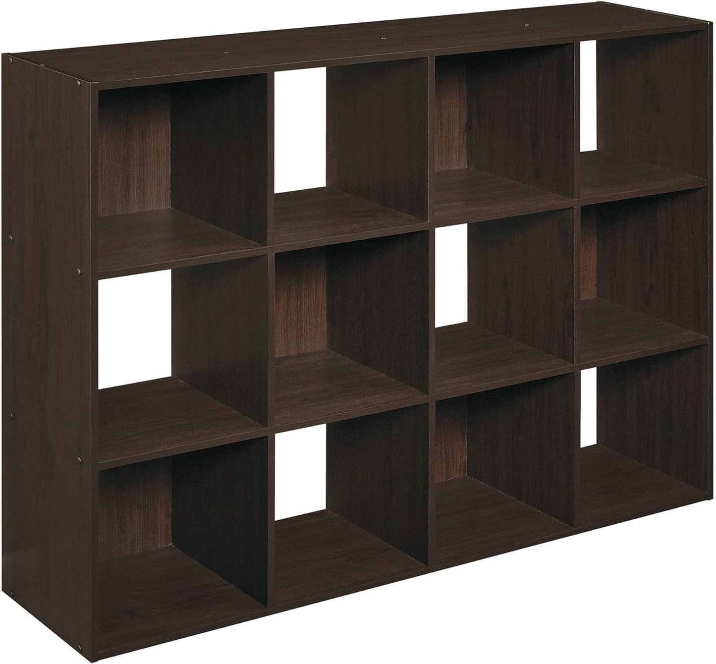 NEW - ClosetMaid 1292 Cubeicals Organizer, 12-Cube, Espresso - Retail $126