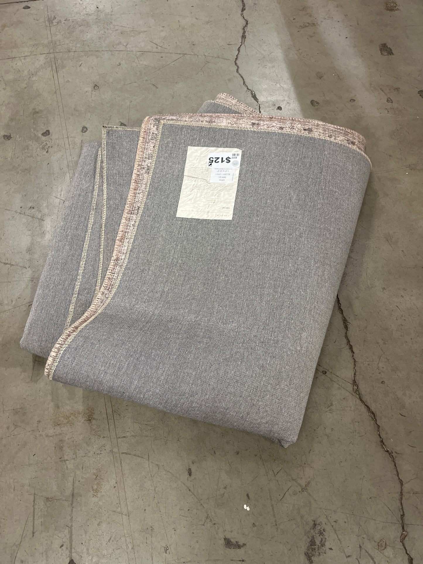 Loloi II Skye Collection SKY-01 Blush/Grey 9'-0" x 12'-0", .13" Thick,Area Rug,Soft,Durable,Vintage Inspired,Distressed,Low Pile,Non-Shedding,Easy Clean,Printed,Living Room Rug - Retail $196